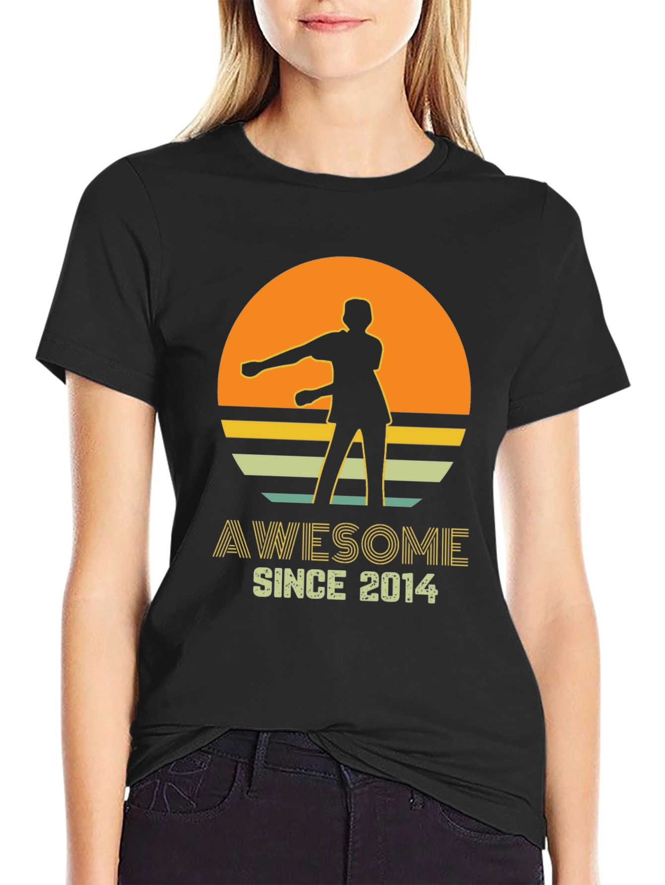 Awesome Since 2014 Retro Style T-Shirt