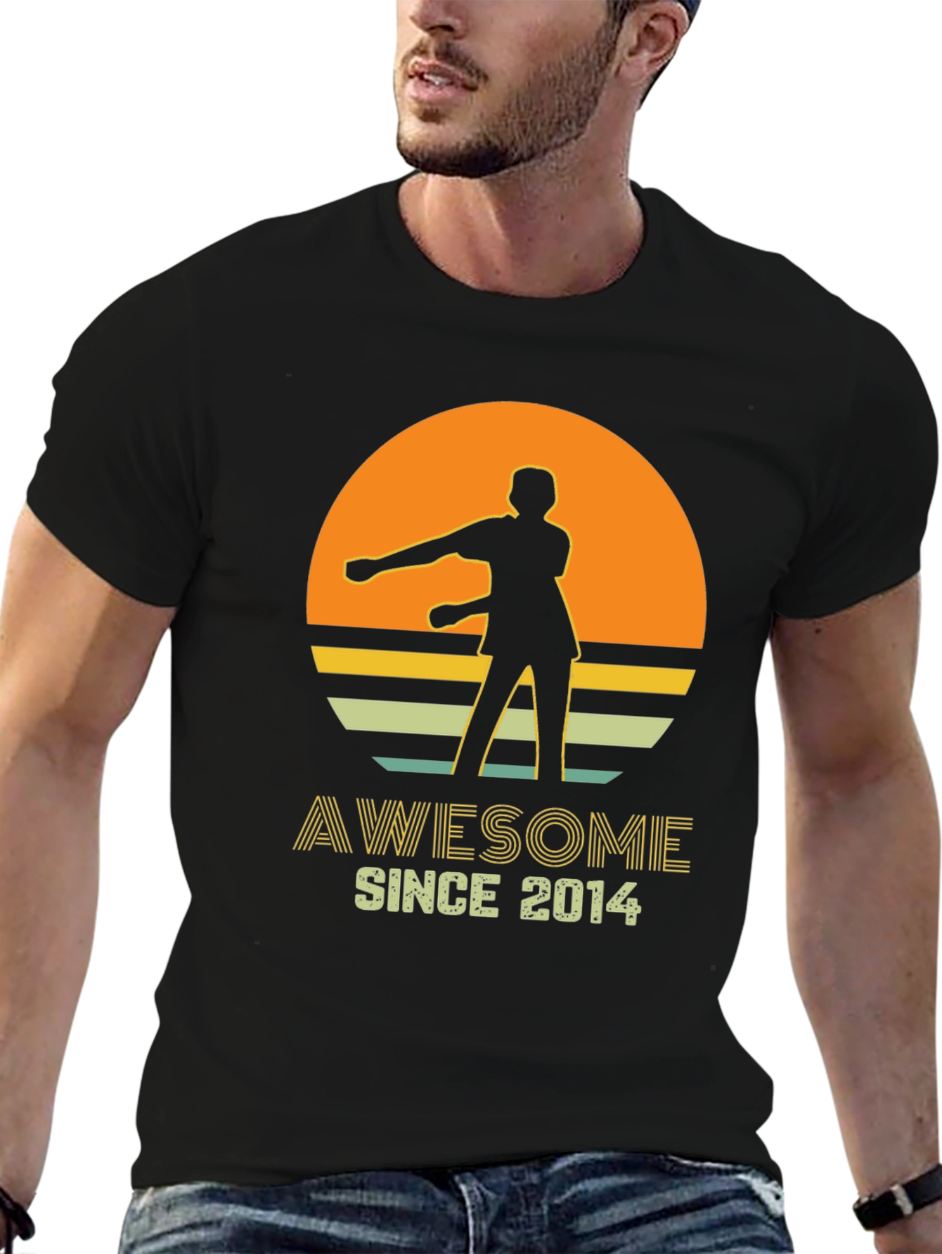 Awesome Since 2014 Retro Style T-Shirt