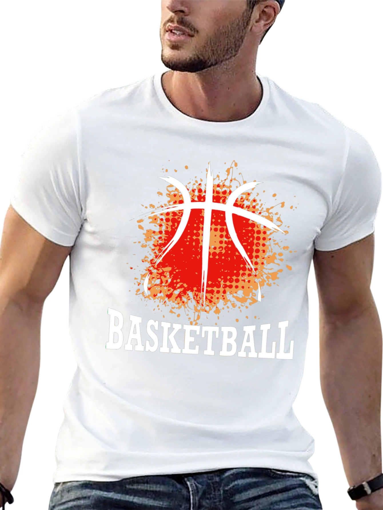 Basketball Graphic Tee - Stylish Sports Fan Apparel
