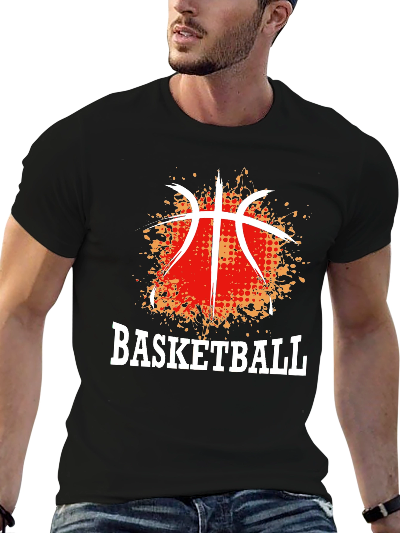 Basketball Graphic Tee - Stylish Sports Fan Apparel