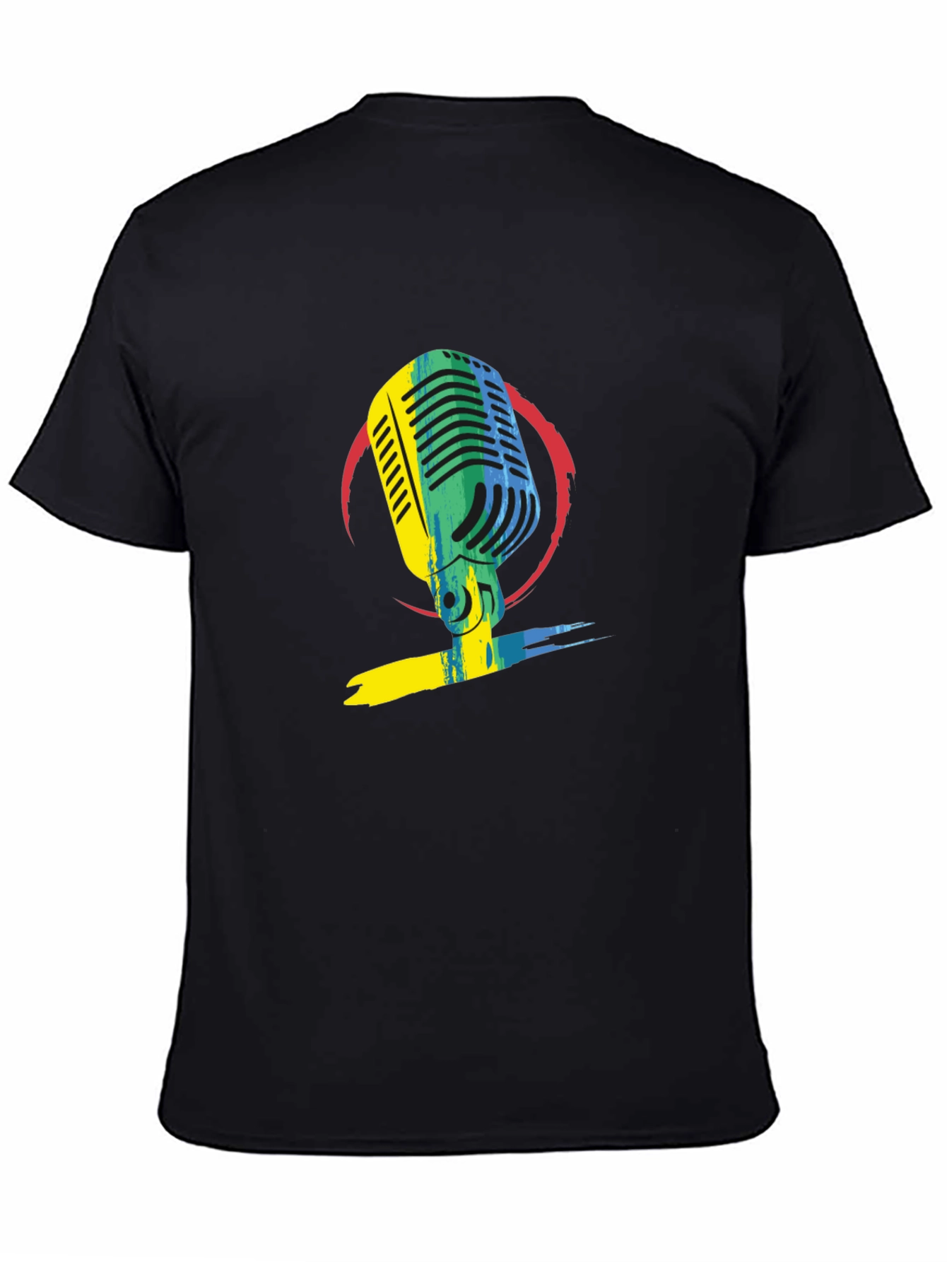 Retro Microphone Graphic Tee - Stylish Music Lover T-Shirt