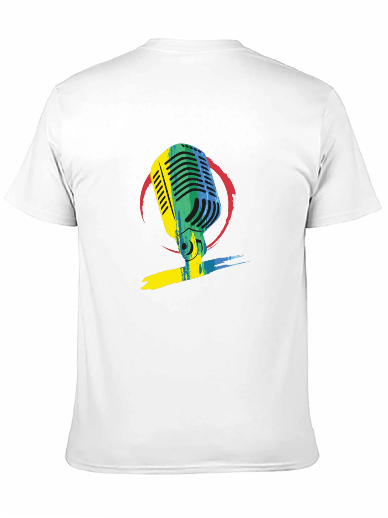 Retro Microphone Graphic Tee - Stylish Music Lover T-Shirt