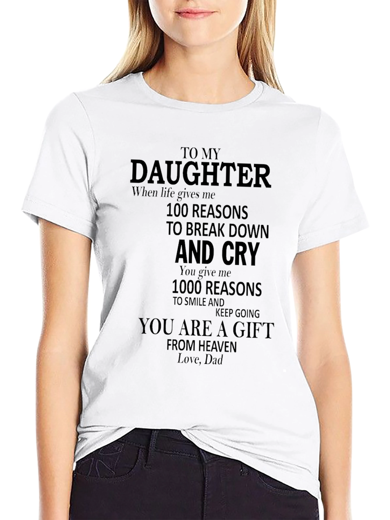 To My Daughter Graphic Tee - Dad Gift