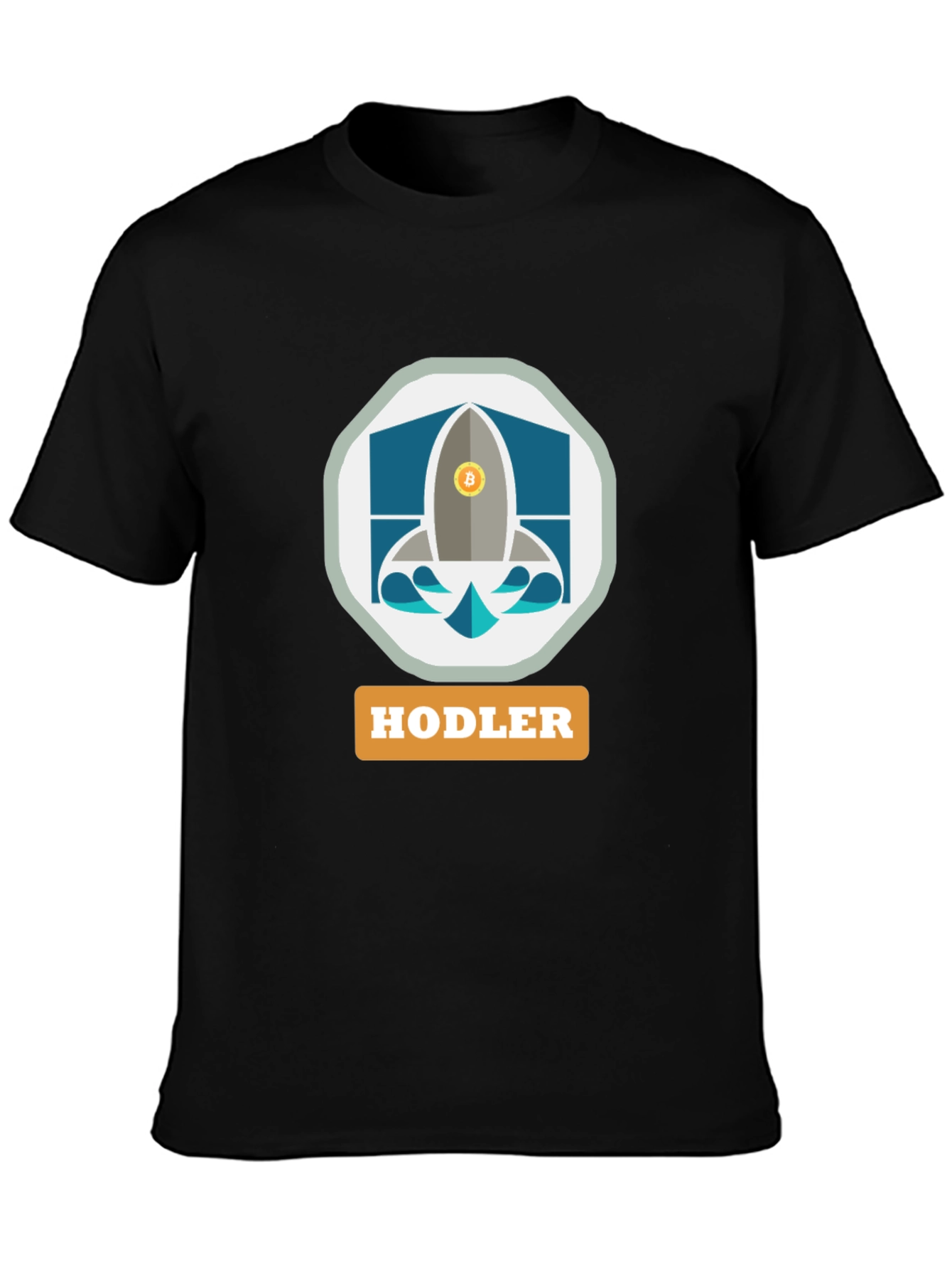 Bitcoin HODLER Rocket T-Shirt - Crypto Investor Apparel