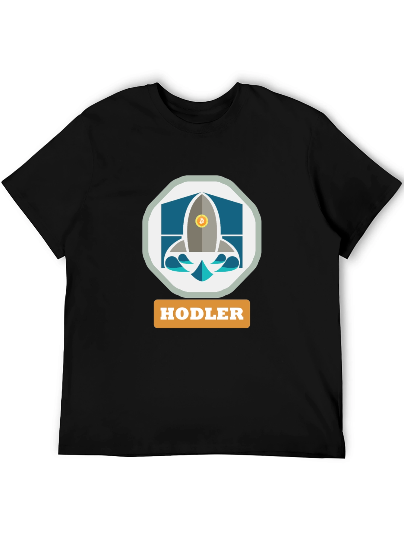 Bitcoin HODLER Rocket T-Shirt - Crypto Investor Apparel