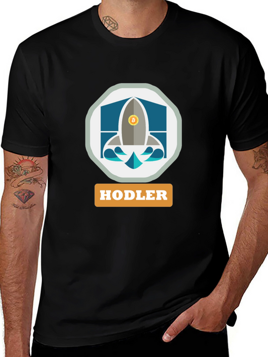 Bitcoin HODLER Rocket T-Shirt - Crypto Investor Apparel