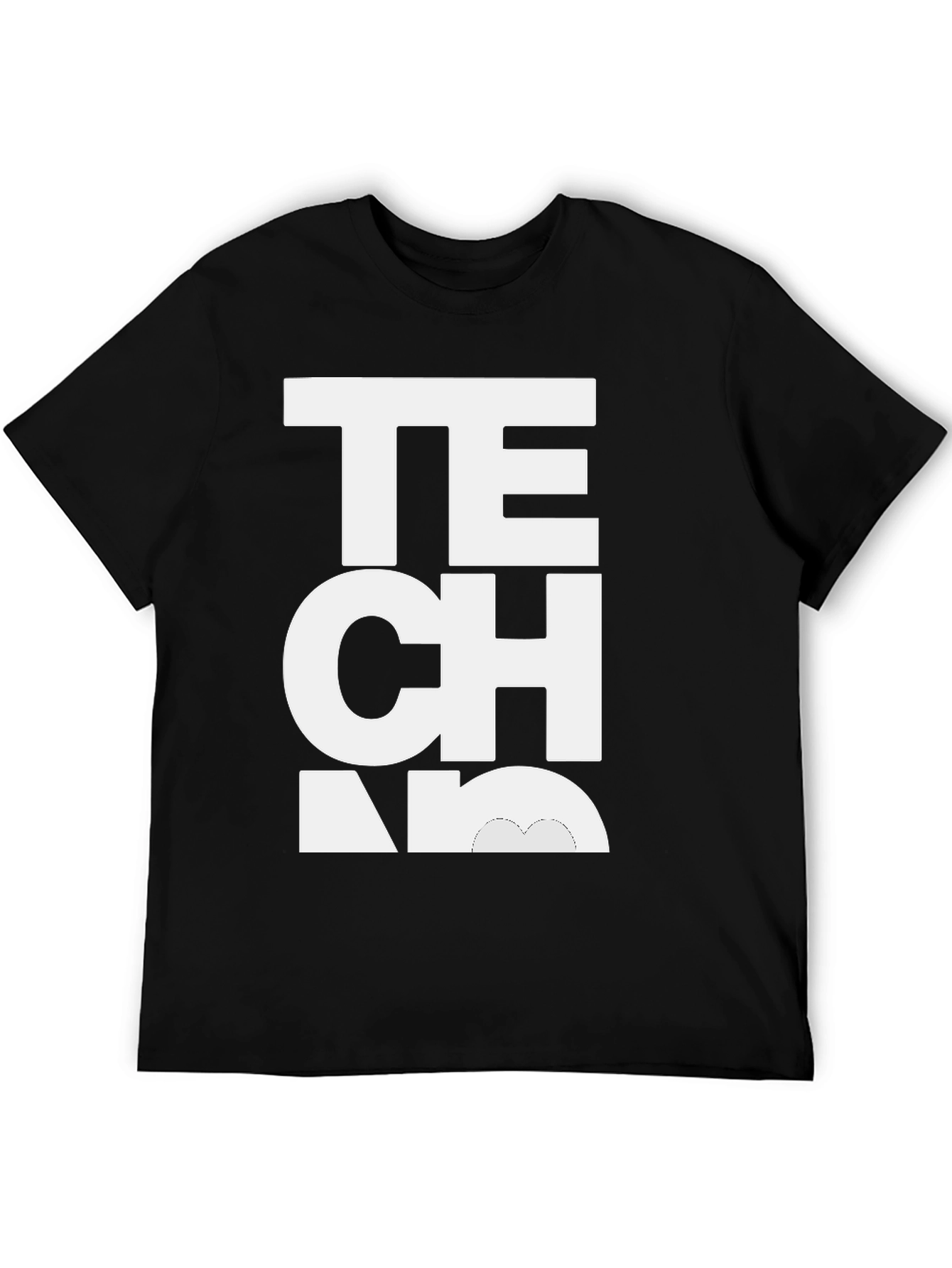 Techno Music Black T-Shirt