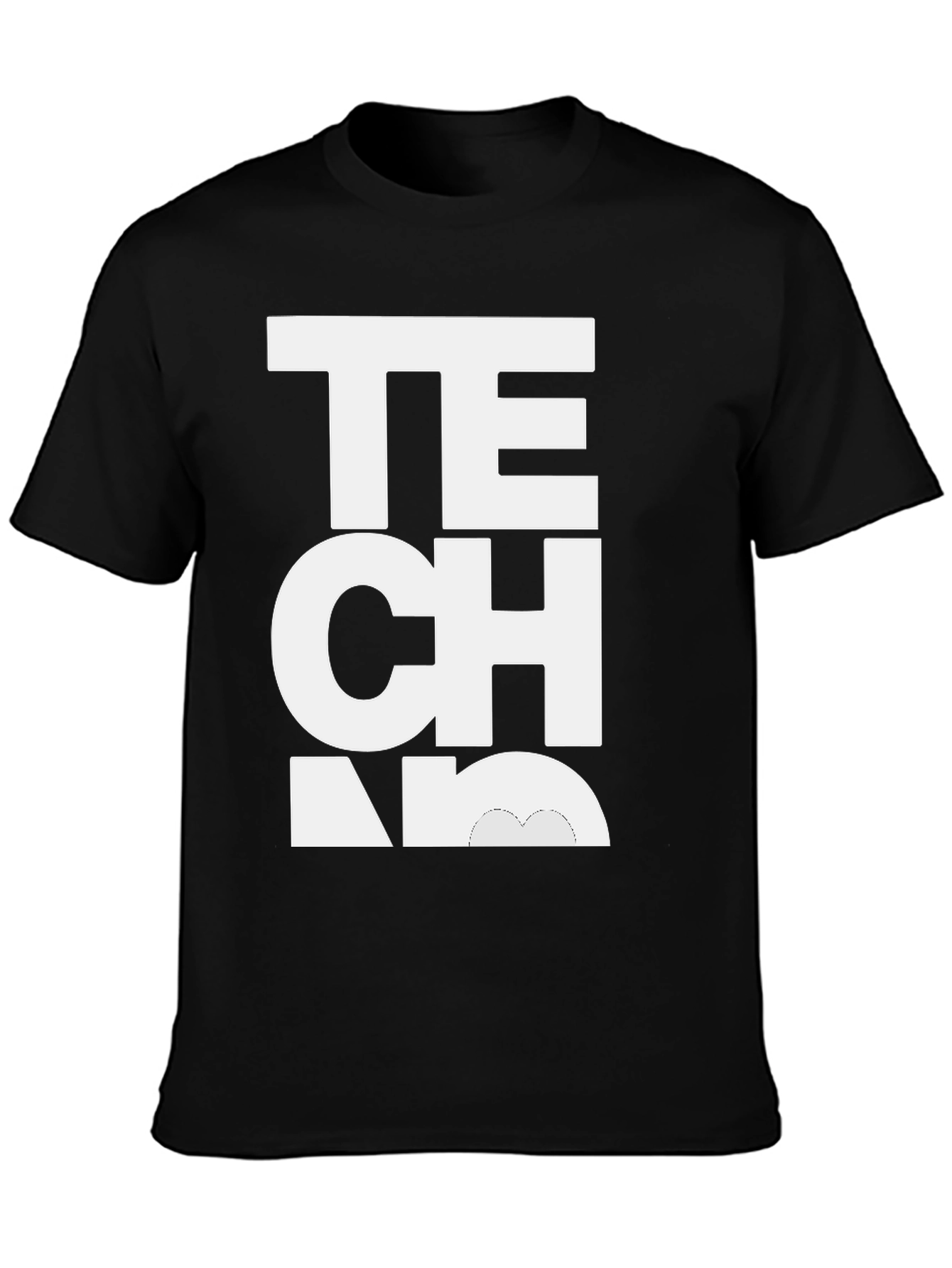 Techno Music Black T-Shirt