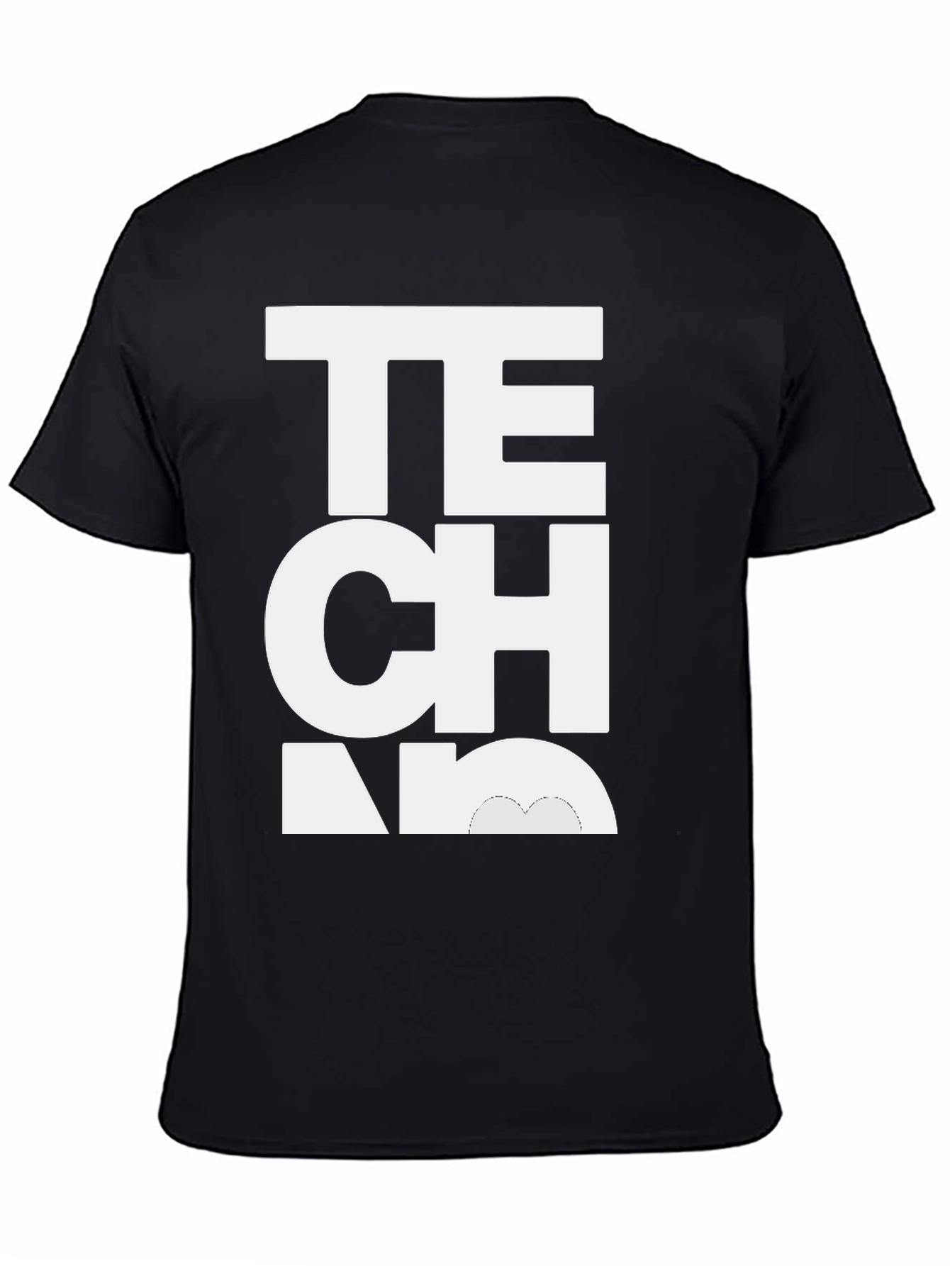 Techno Music Black T-Shirt