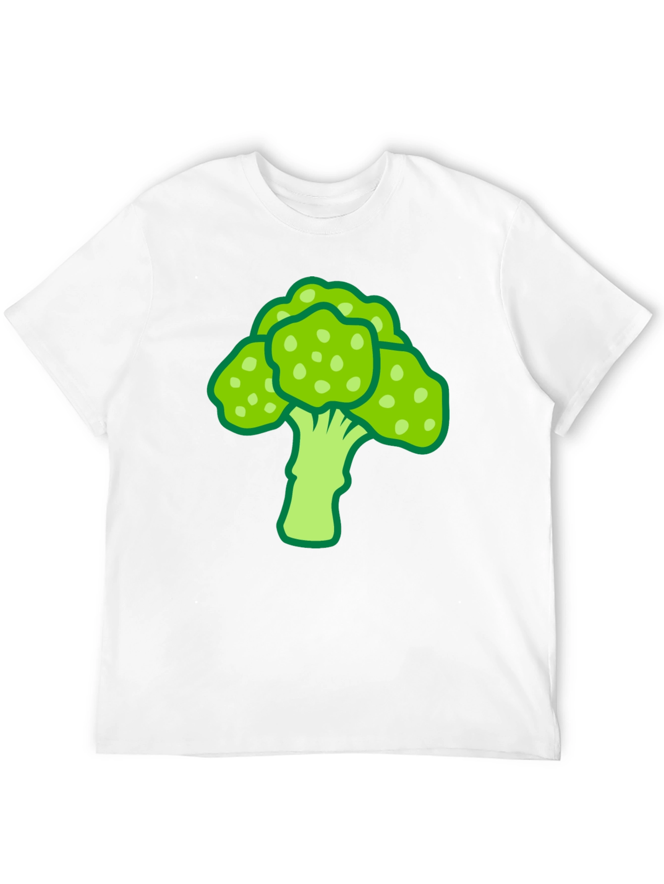 Broccoli Graphic Print Black T-Shirt