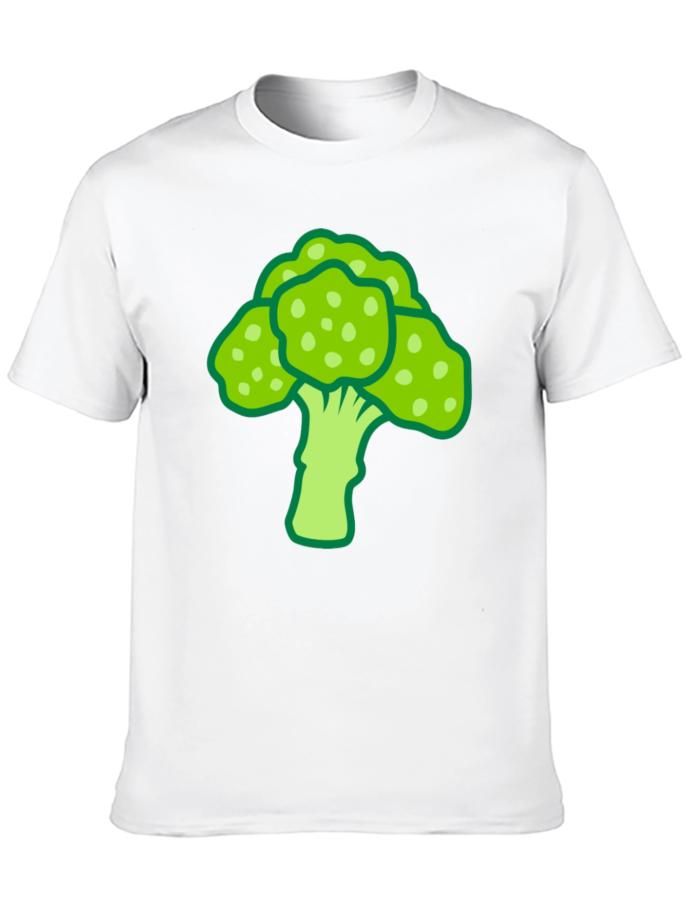 Broccoli Graphic Print Black T-Shirt