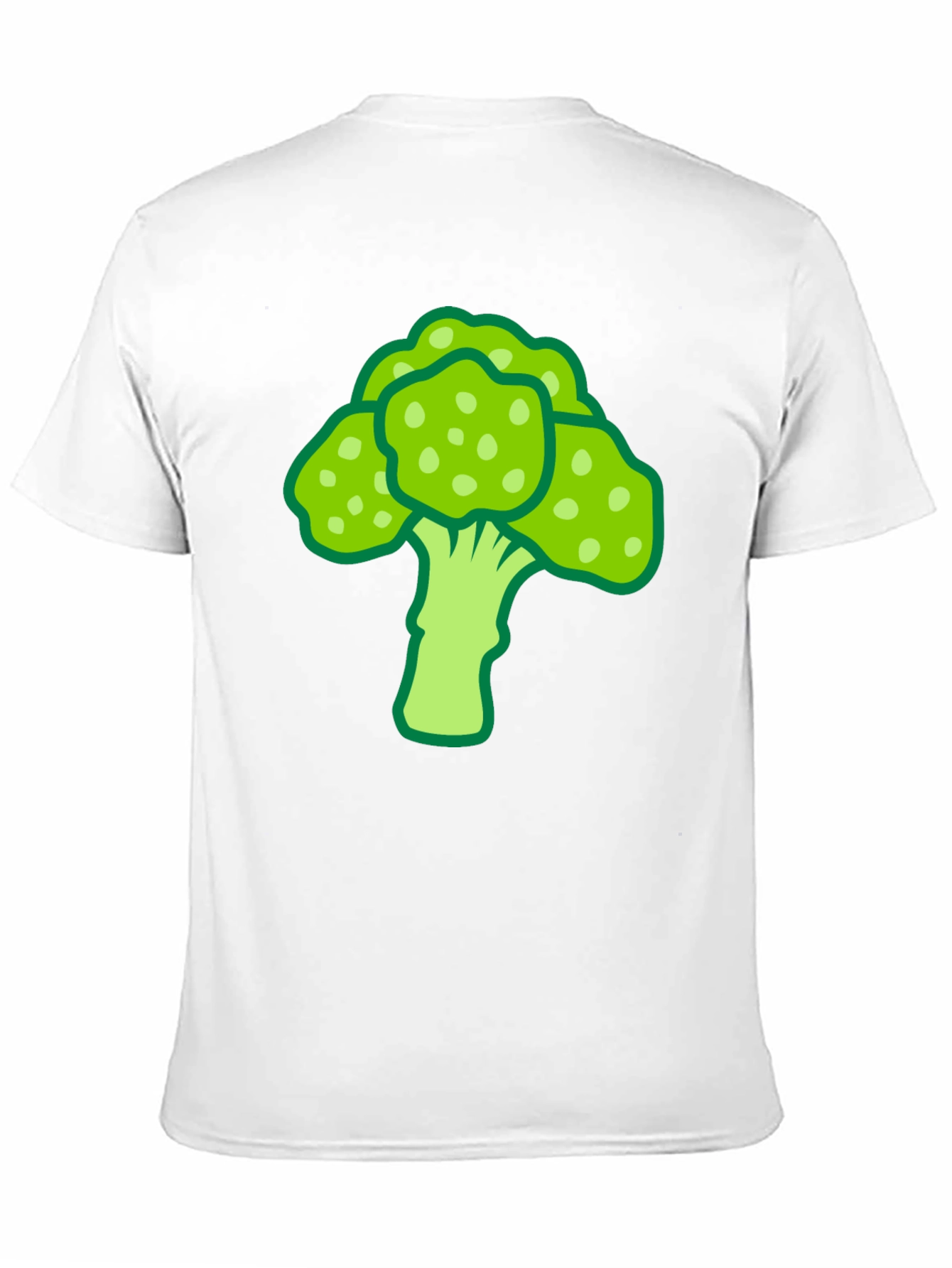 Broccoli Graphic Print Black T-Shirt