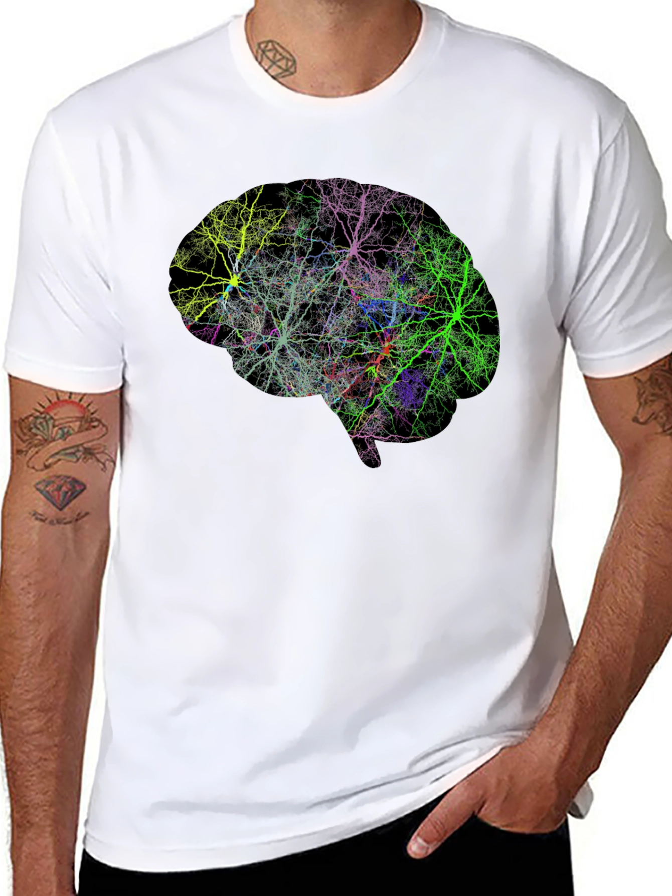 Brain Anatomy T-Shirt - Unique Science Tee