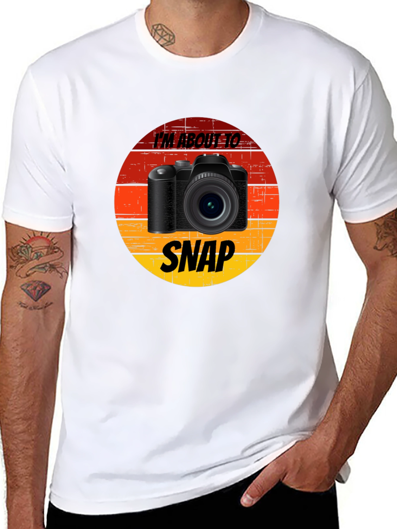 Im About to Snap Camera Graphic T-Shirt