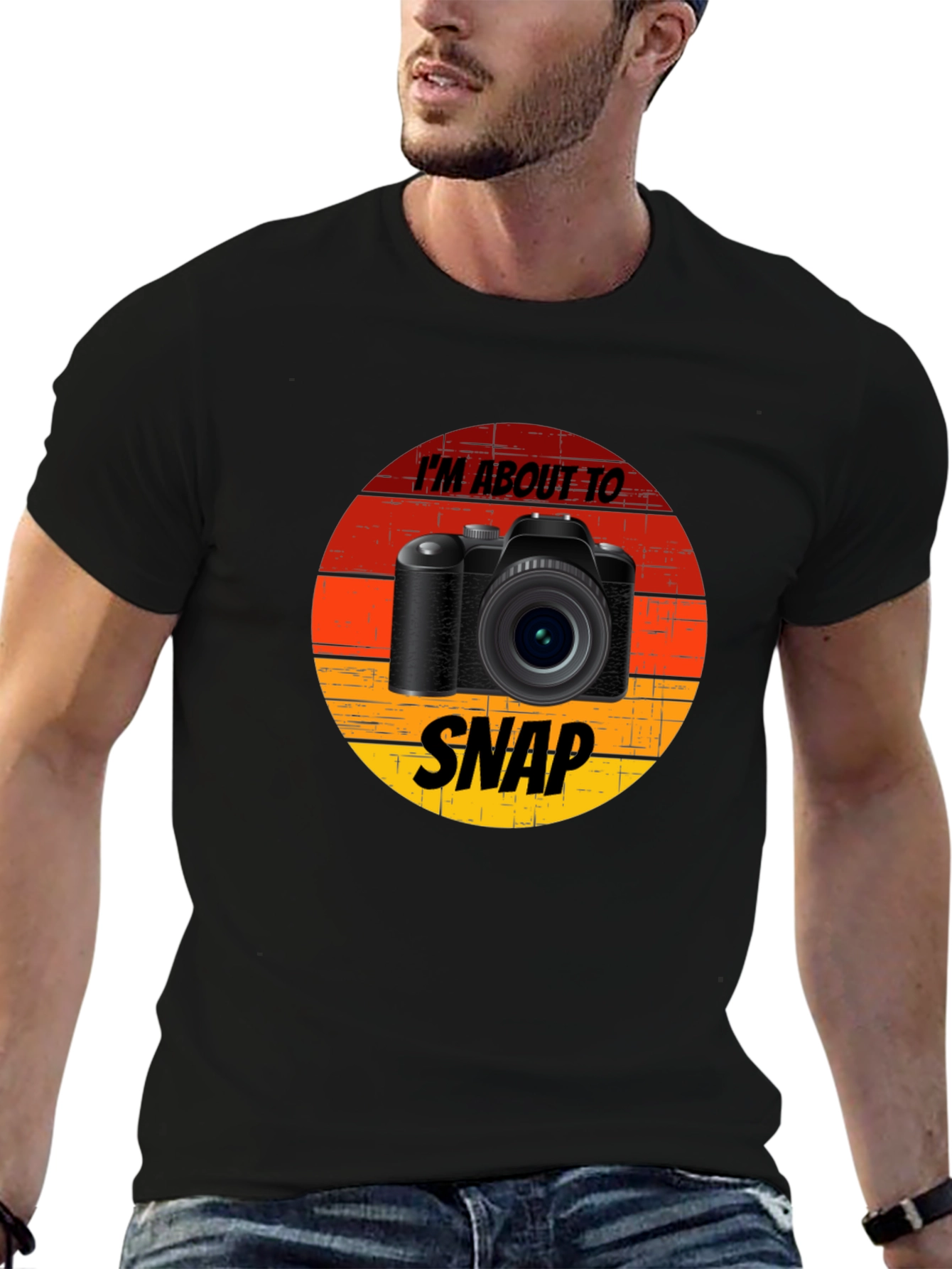 Im About to Snap Camera Graphic T-Shirt