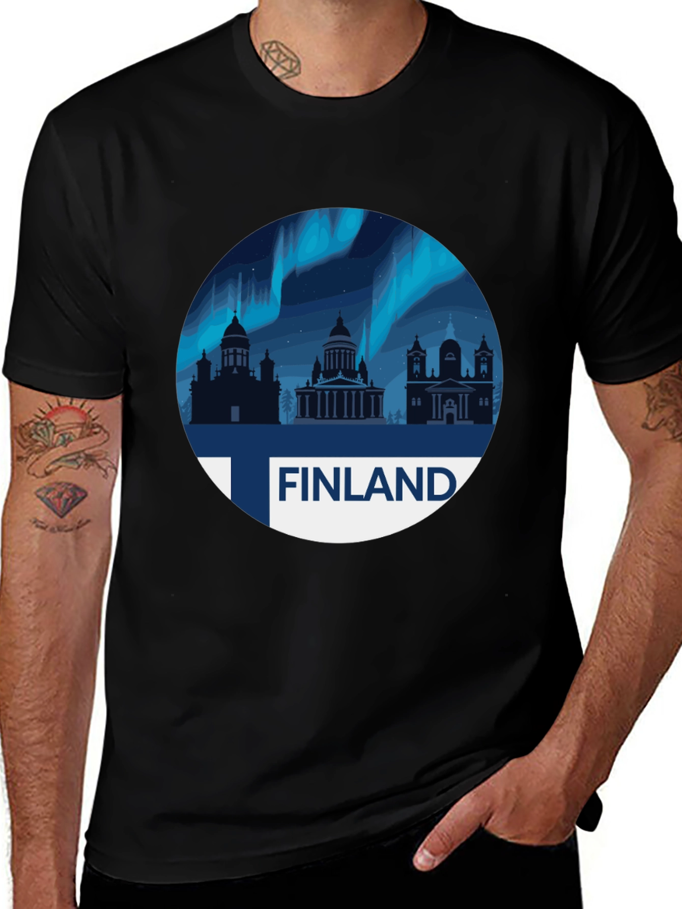 Finland Aurora Borealis T-Shirt
