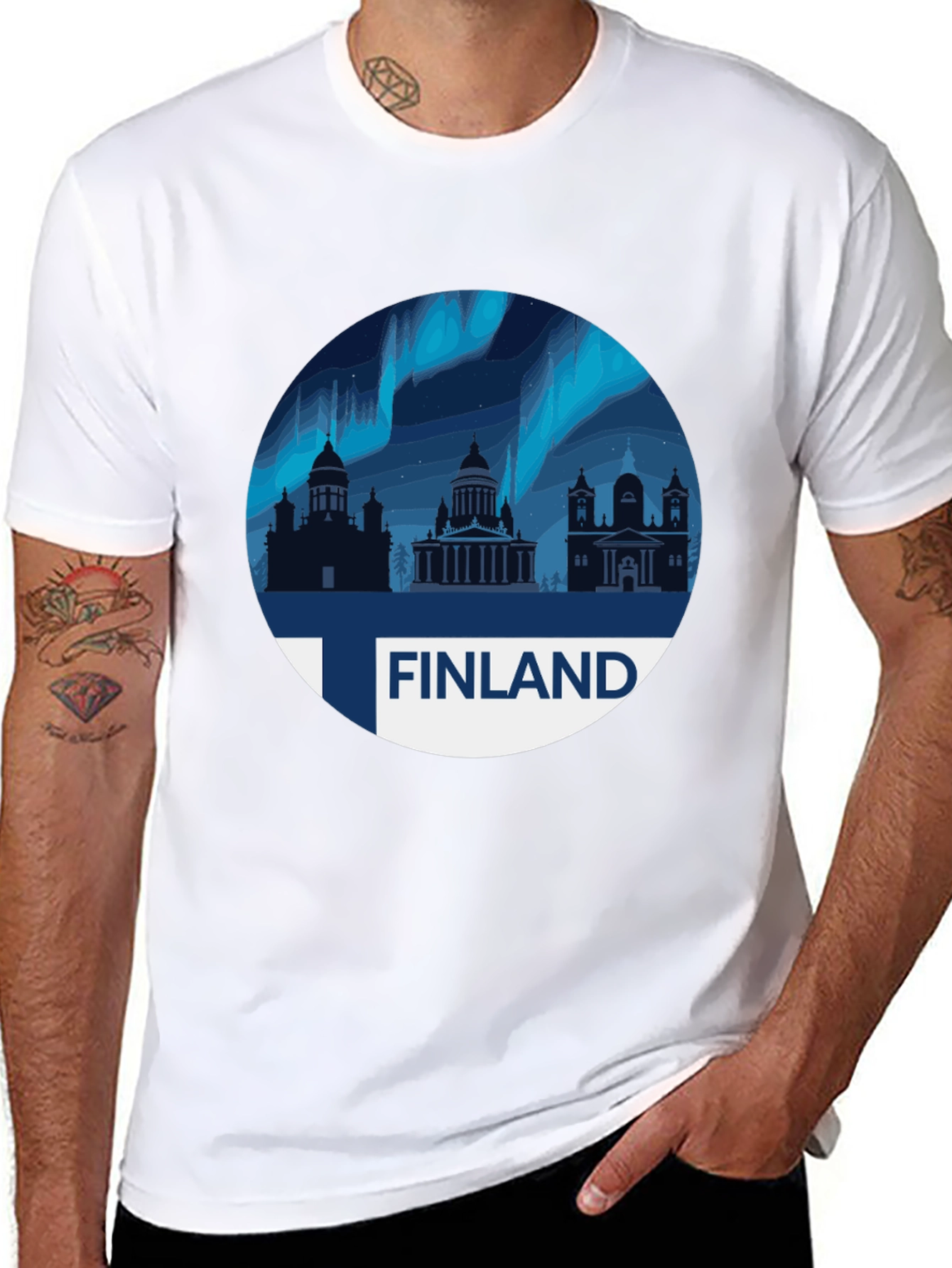 Finland Aurora Borealis T-Shirt