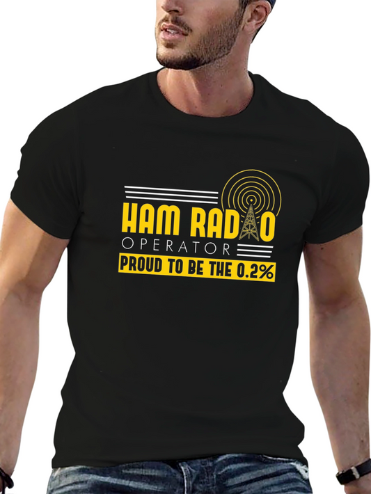 Ham Radio Operator T-Shirt - Proud to be the 0.2%
