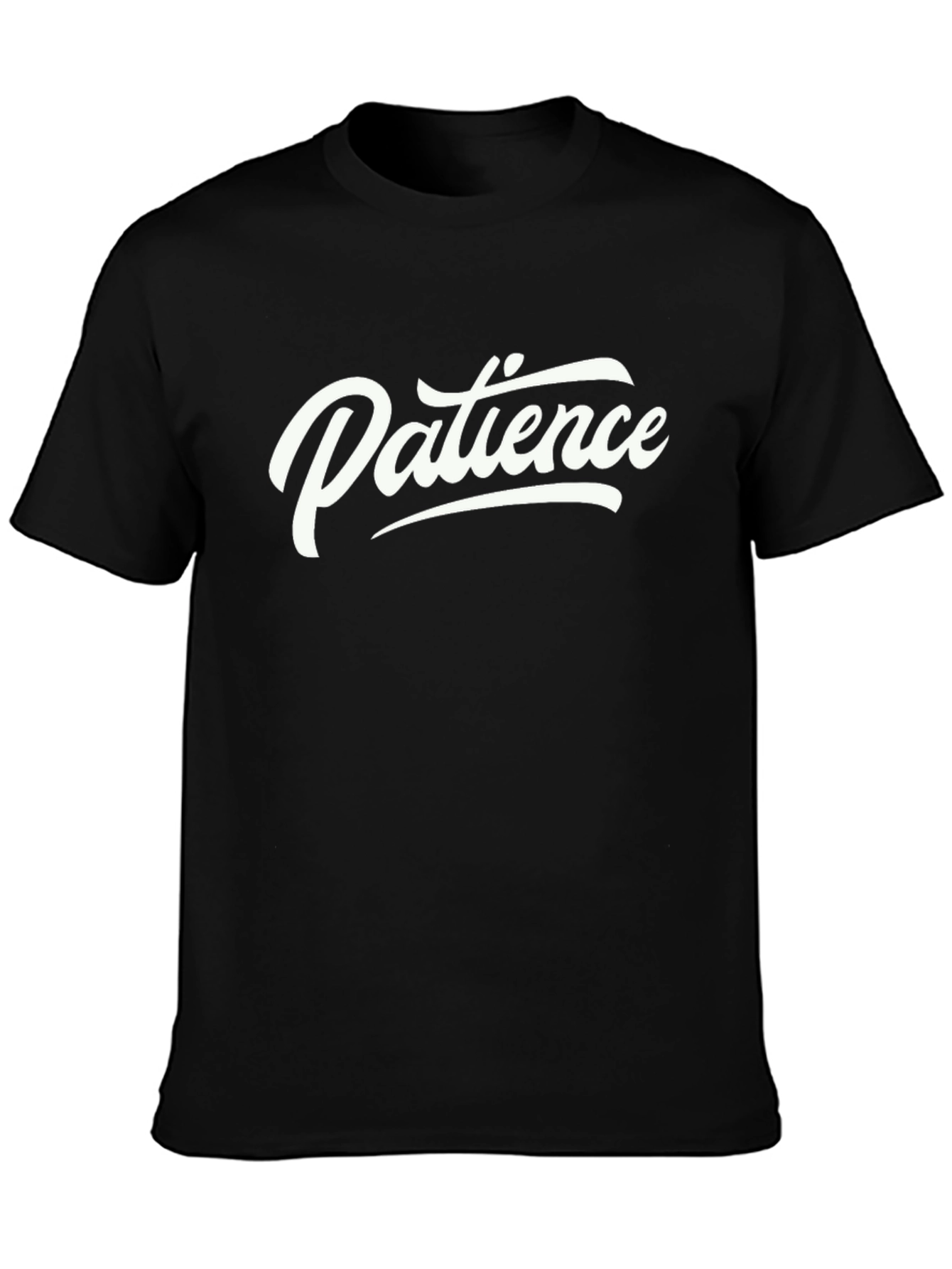 Patience Graphic T-Shirt - Soft Cotton Crew Neck Tee