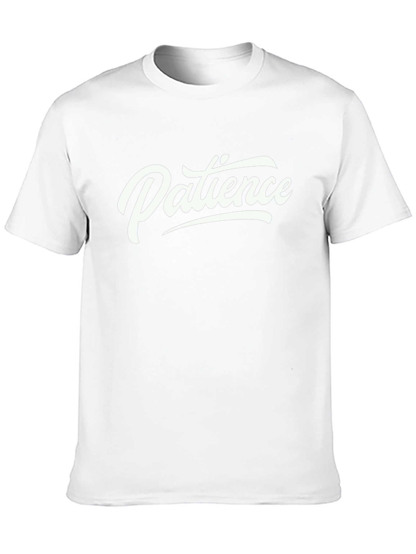 Patience Graphic T-Shirt - Soft Cotton Crew Neck Tee