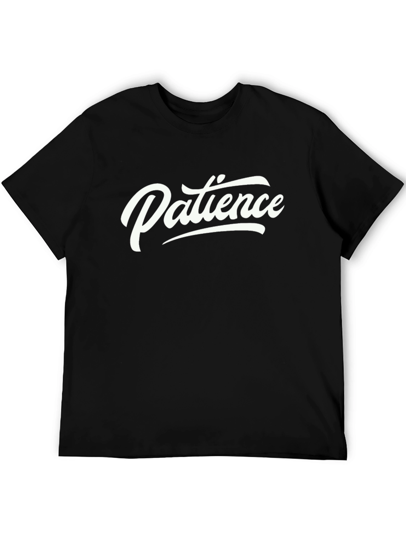 Patience Graphic T-Shirt - Soft Cotton Crew Neck Tee