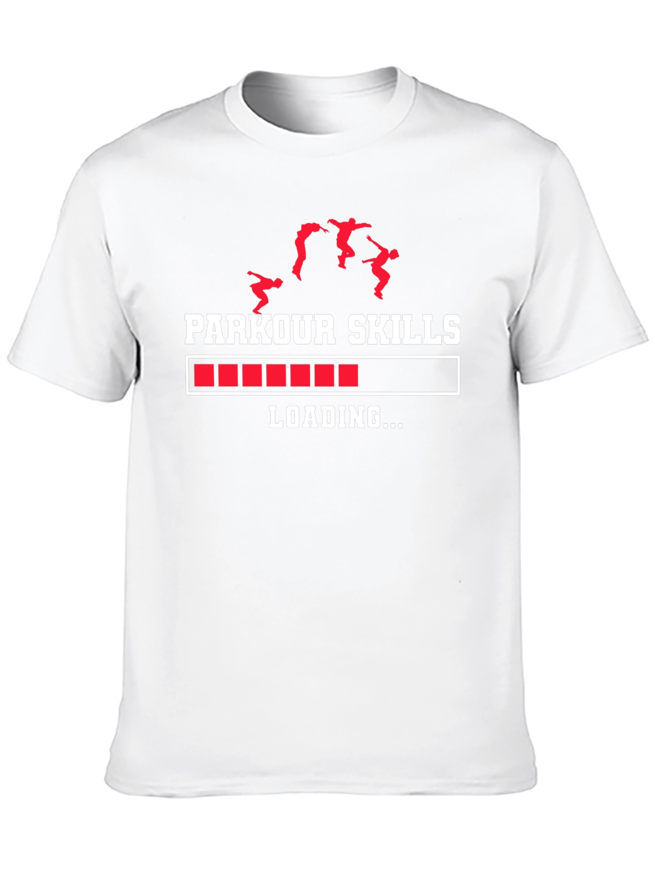 Parkour Skills Loading Graphic Tee - Black Cotton