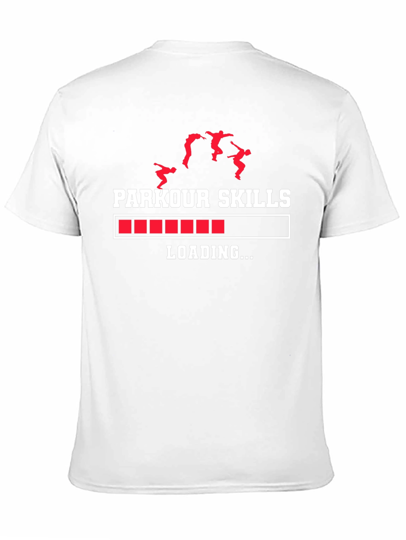 Parkour Skills Loading Graphic Tee - Black Cotton
