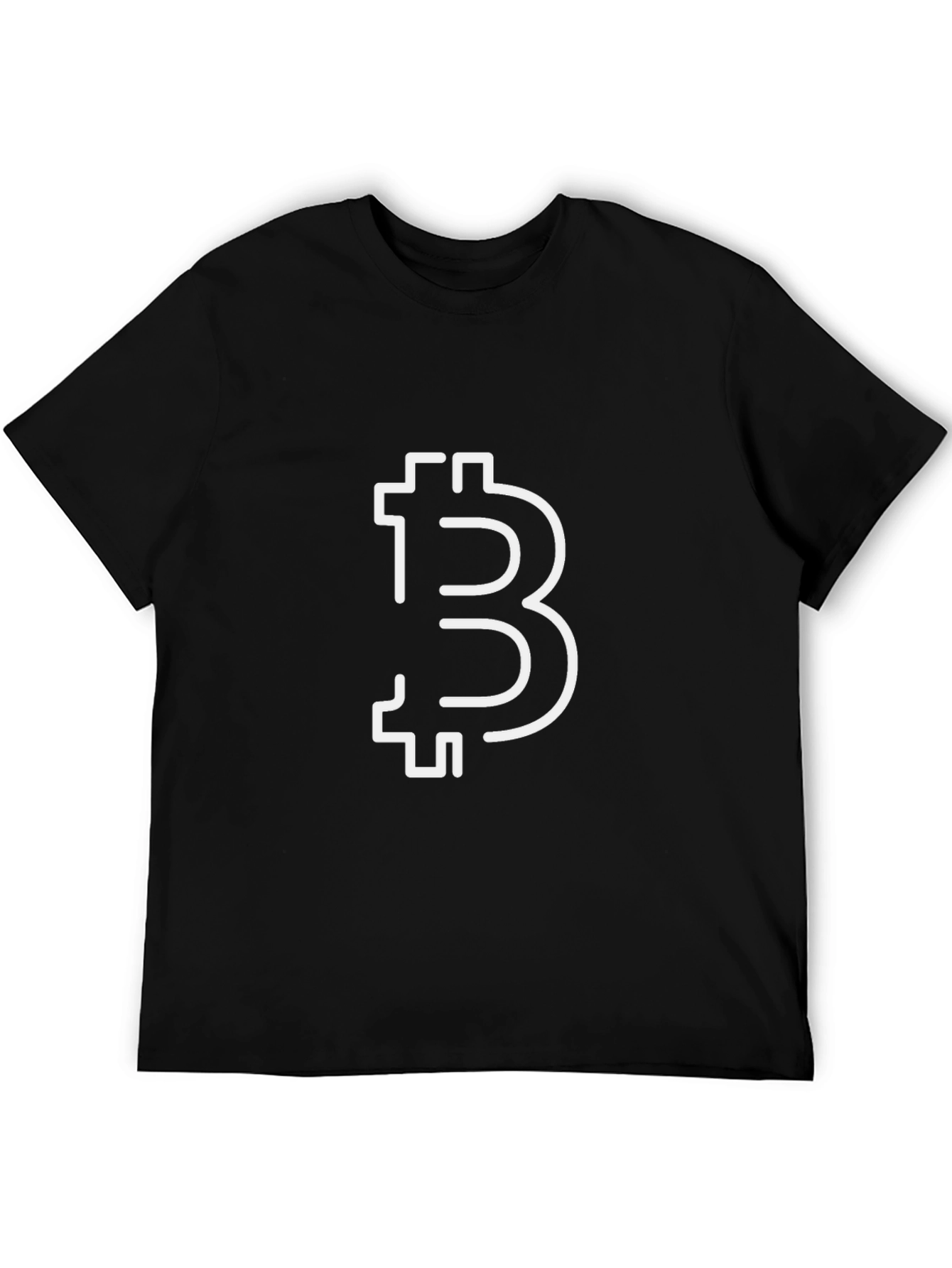 Bitcoin Logo Black T-Shirt - Crypto Fashion