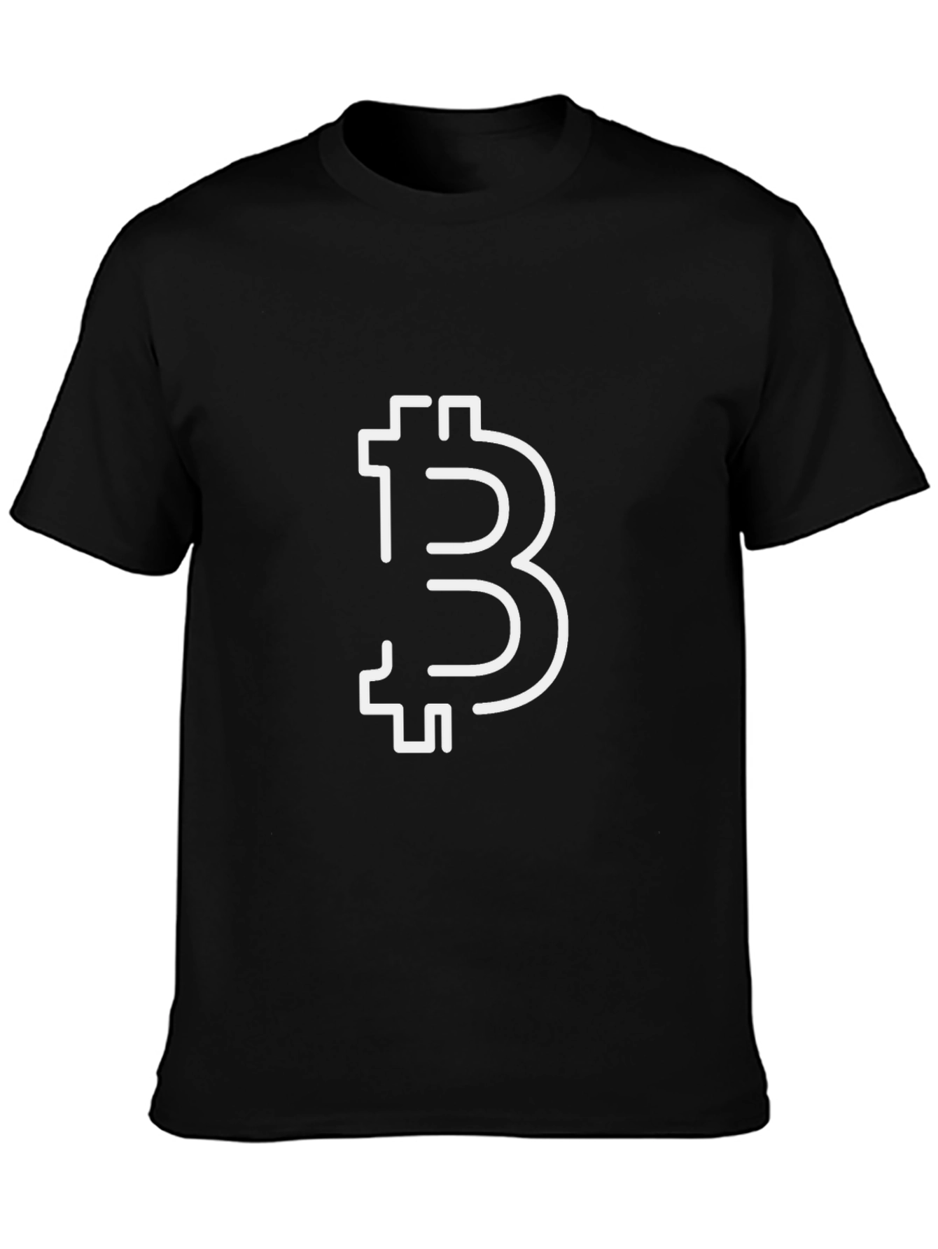 Bitcoin Logo Black T-Shirt - Crypto Fashion