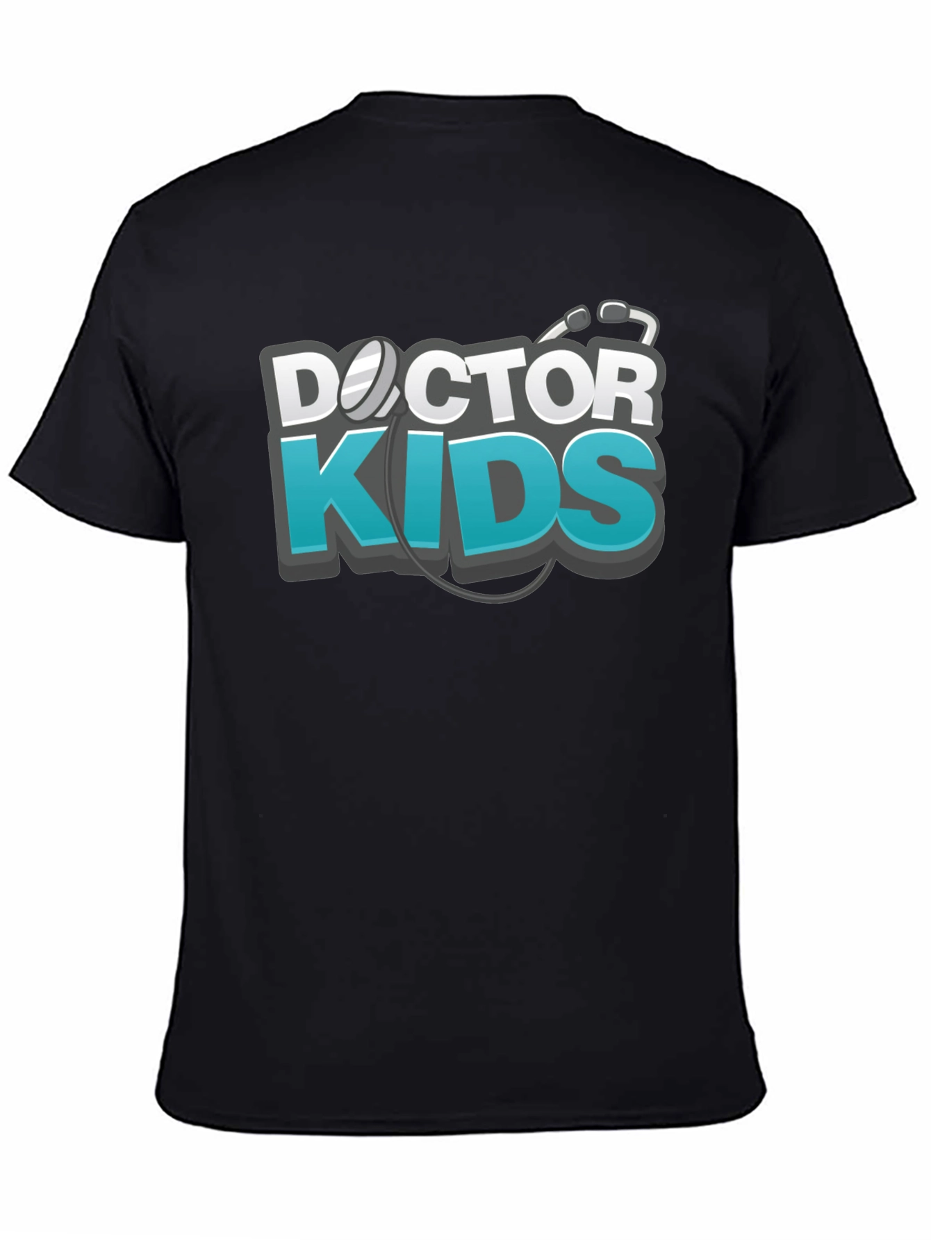 Doctor Kids Graphic Black T-Shirt