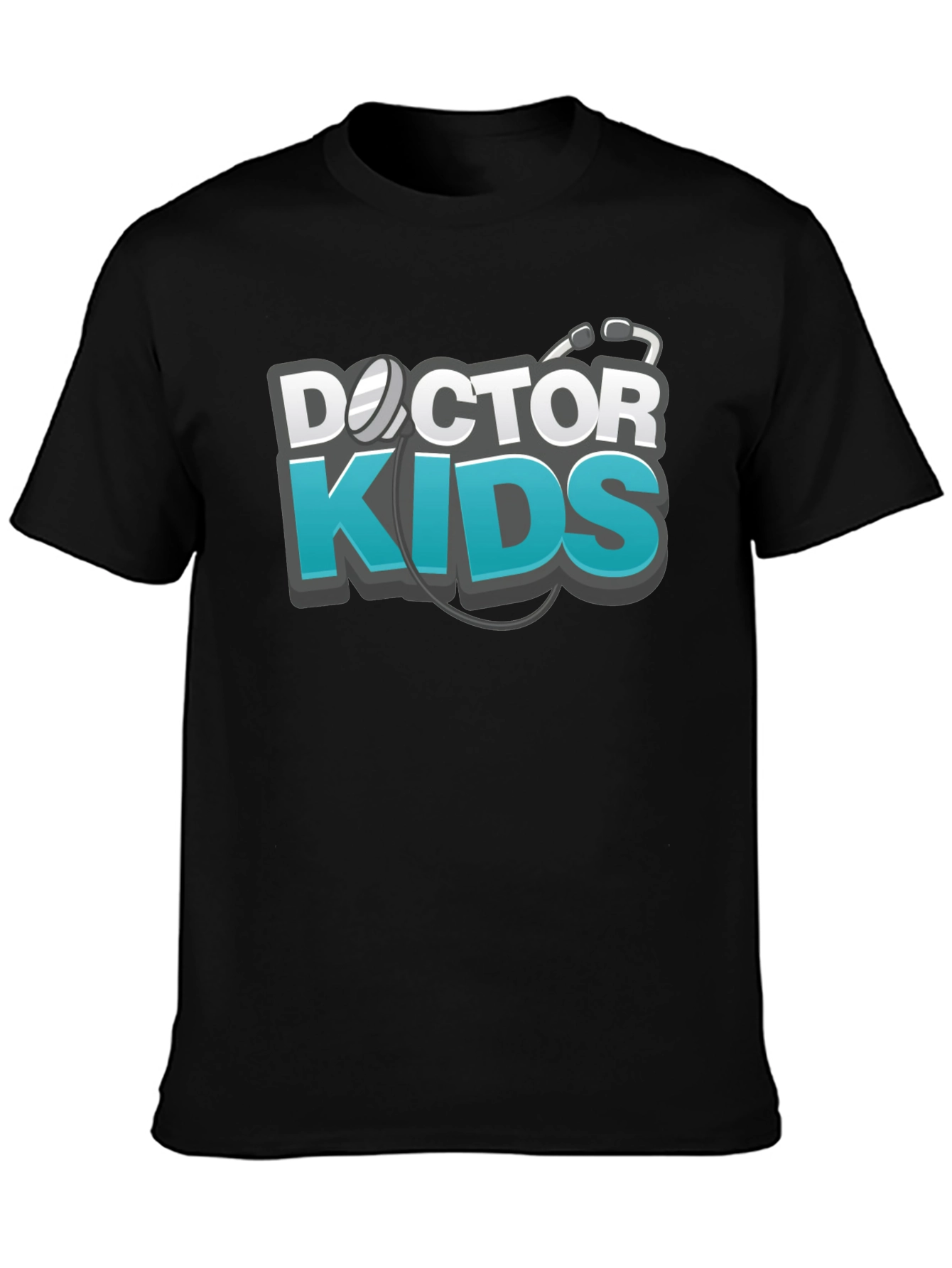 Doctor Kids Graphic Black T-Shirt