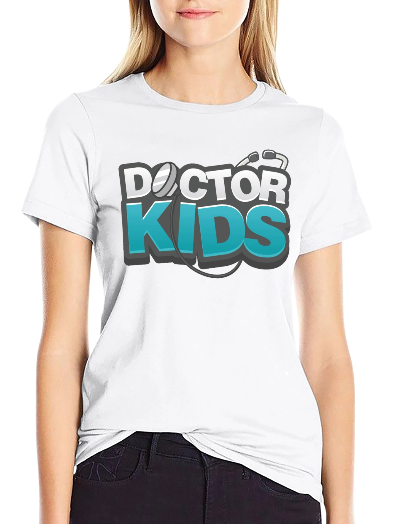 Doctor Kids Graphic Black T-Shirt