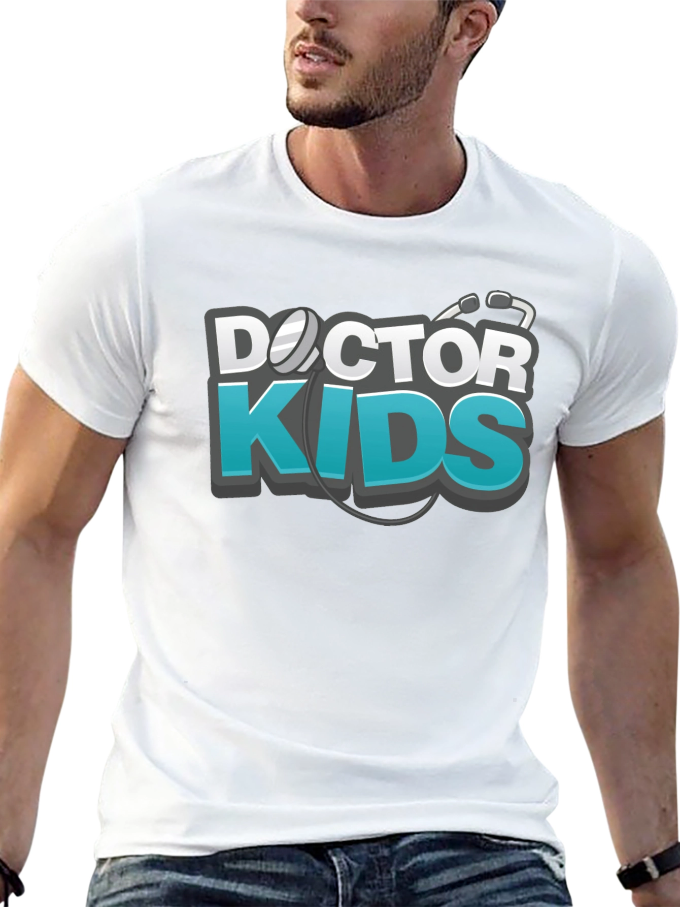 Doctor Kids Graphic Black T-Shirt