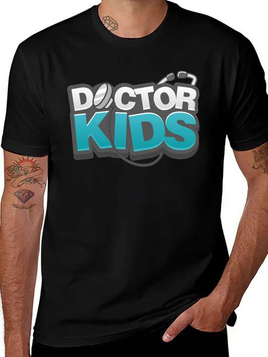 Doctor Kids Graphic Black T-Shirt