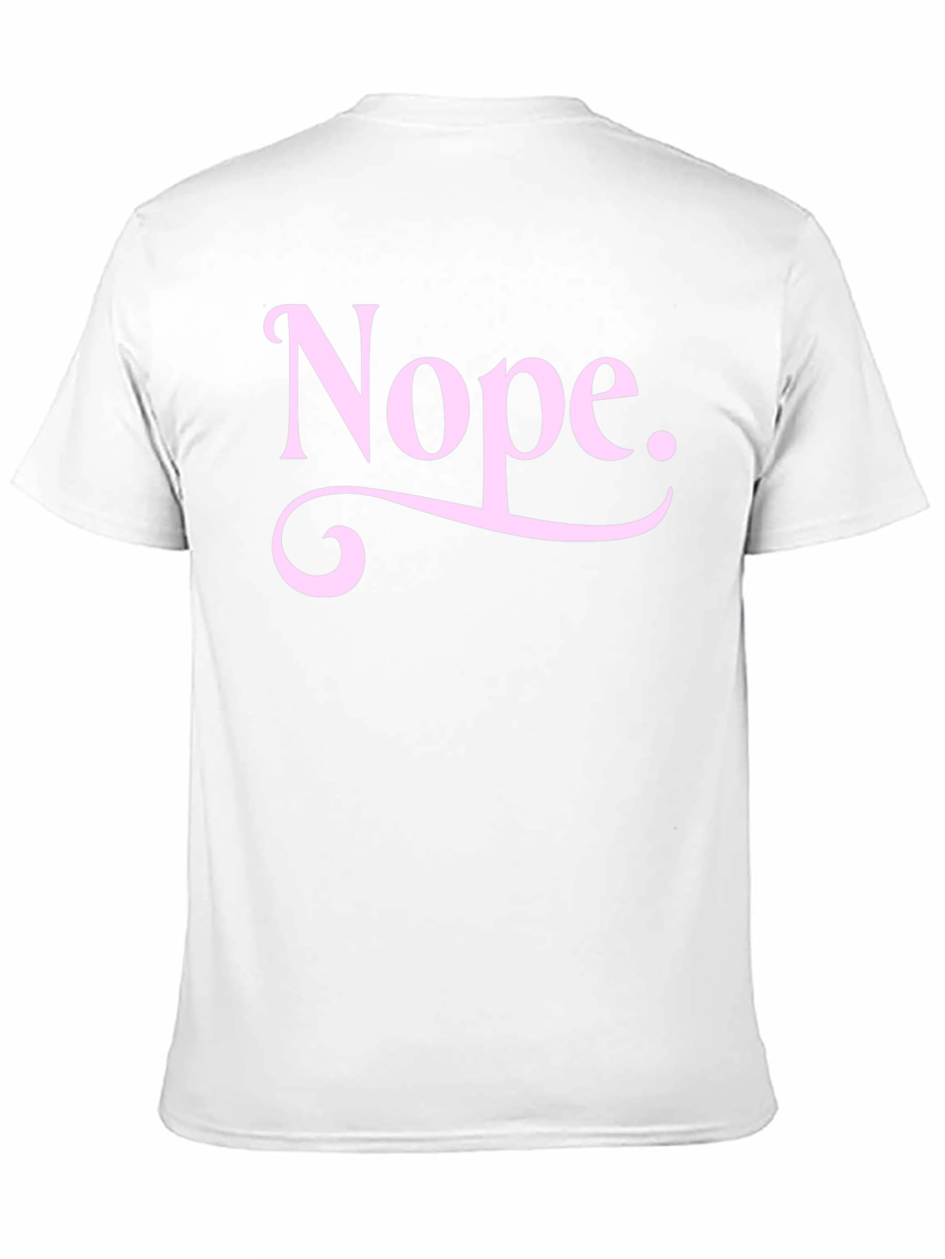 Nope Graphic Tee - Unisex Black Cotton T-Shirt