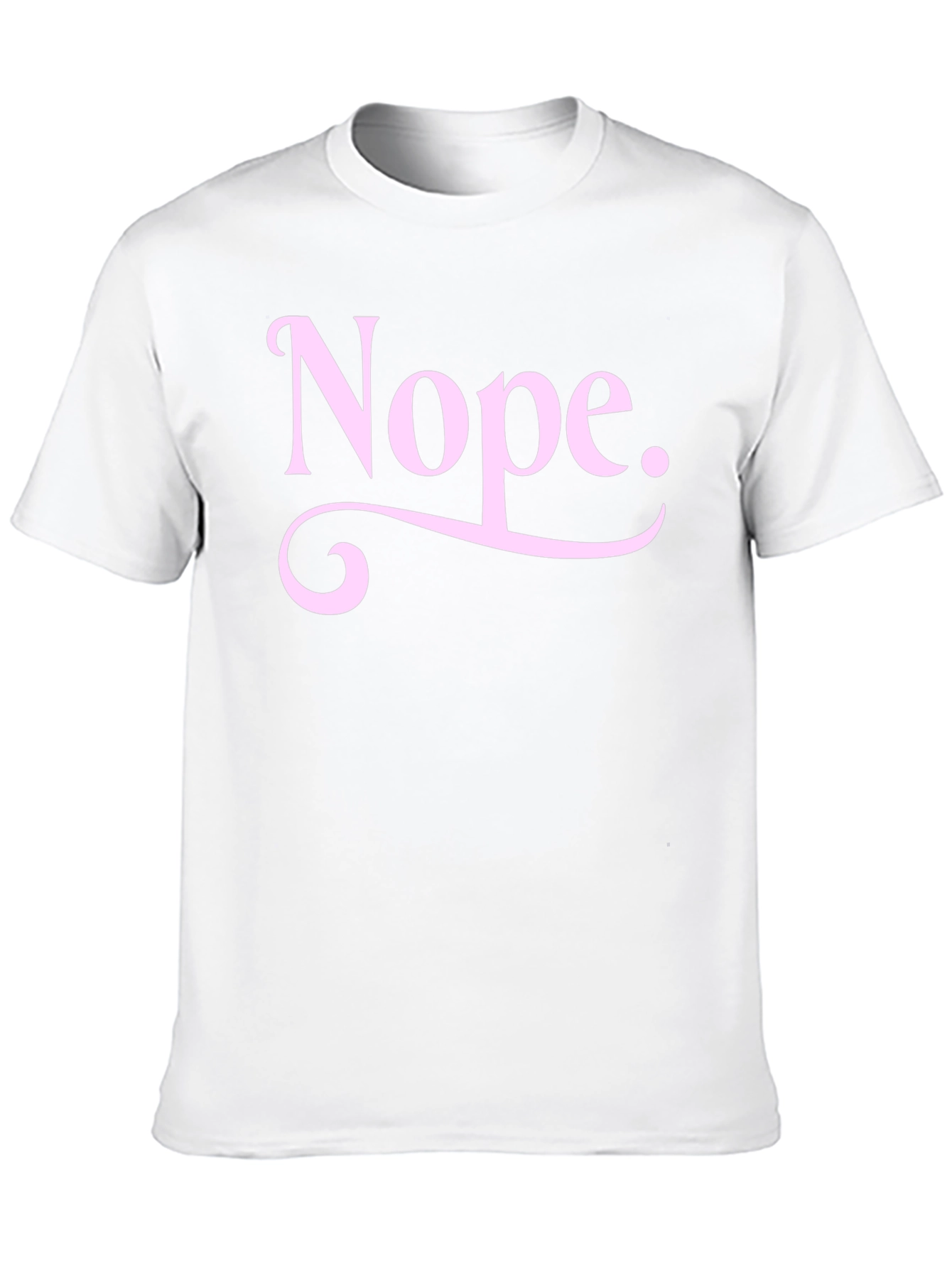 Nope Graphic Tee - Unisex Black Cotton T-Shirt