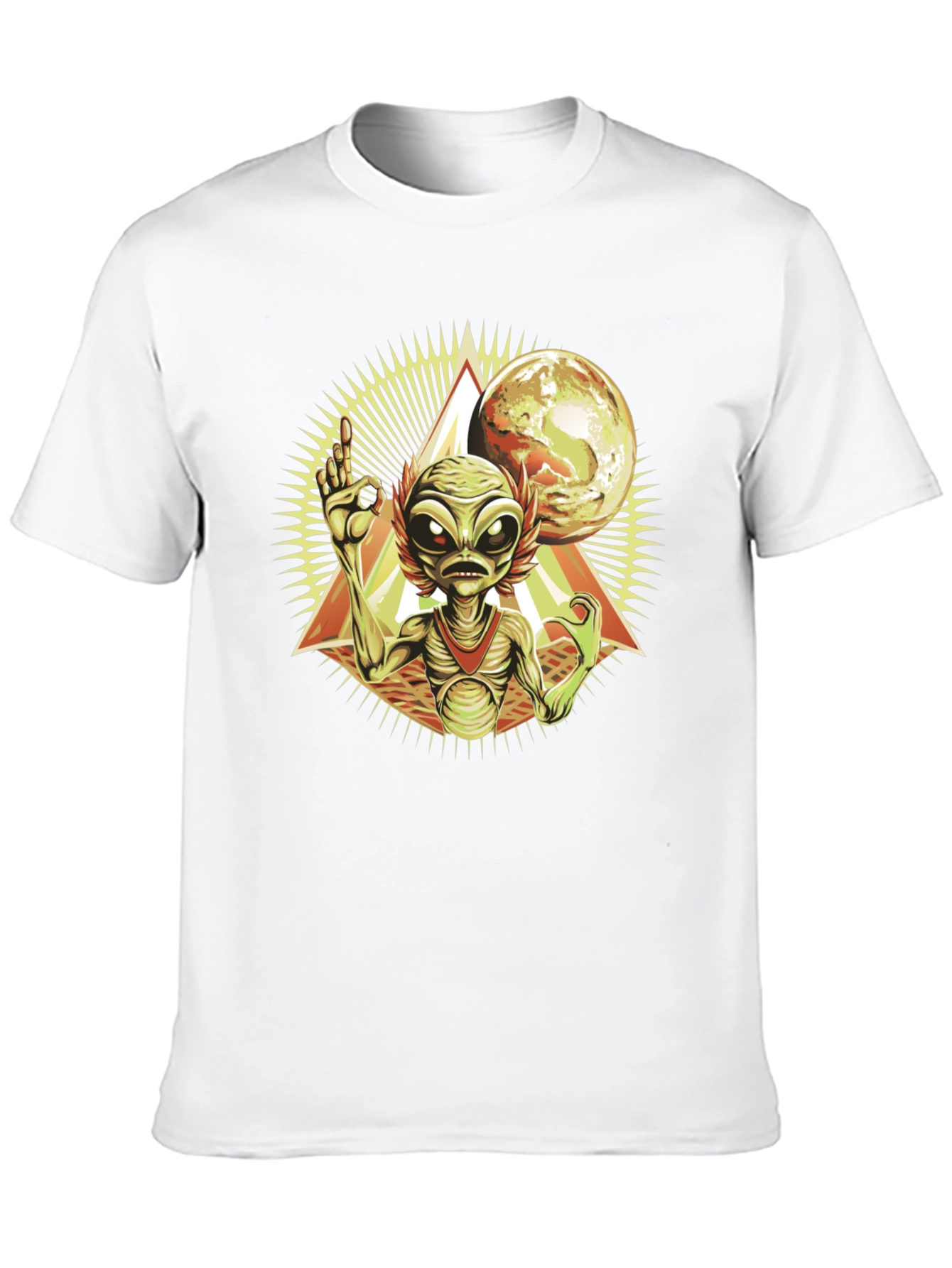 Alien Graphic T-Shirt - Space Invasion Design