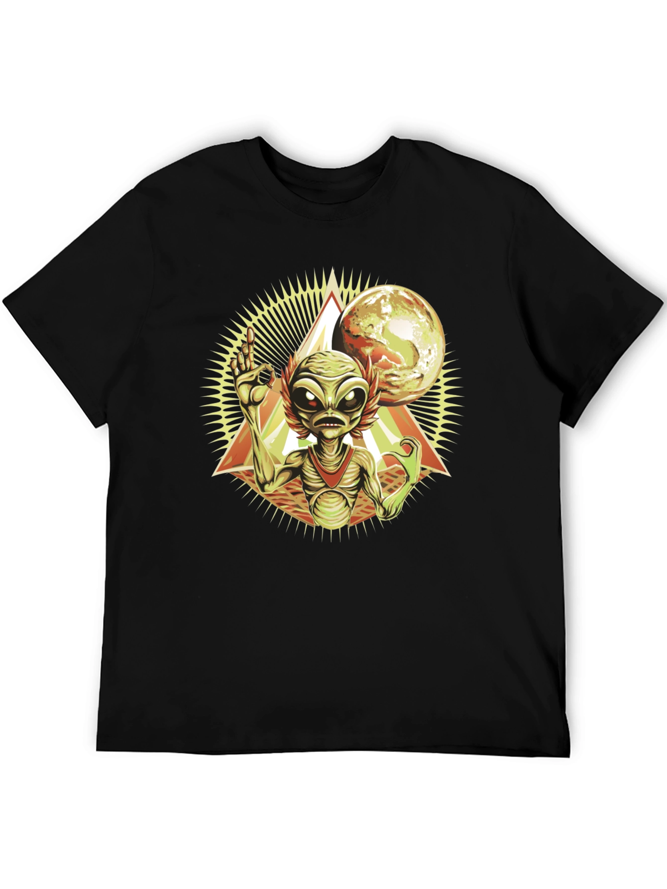 Alien Graphic T-Shirt - Space Invasion Design