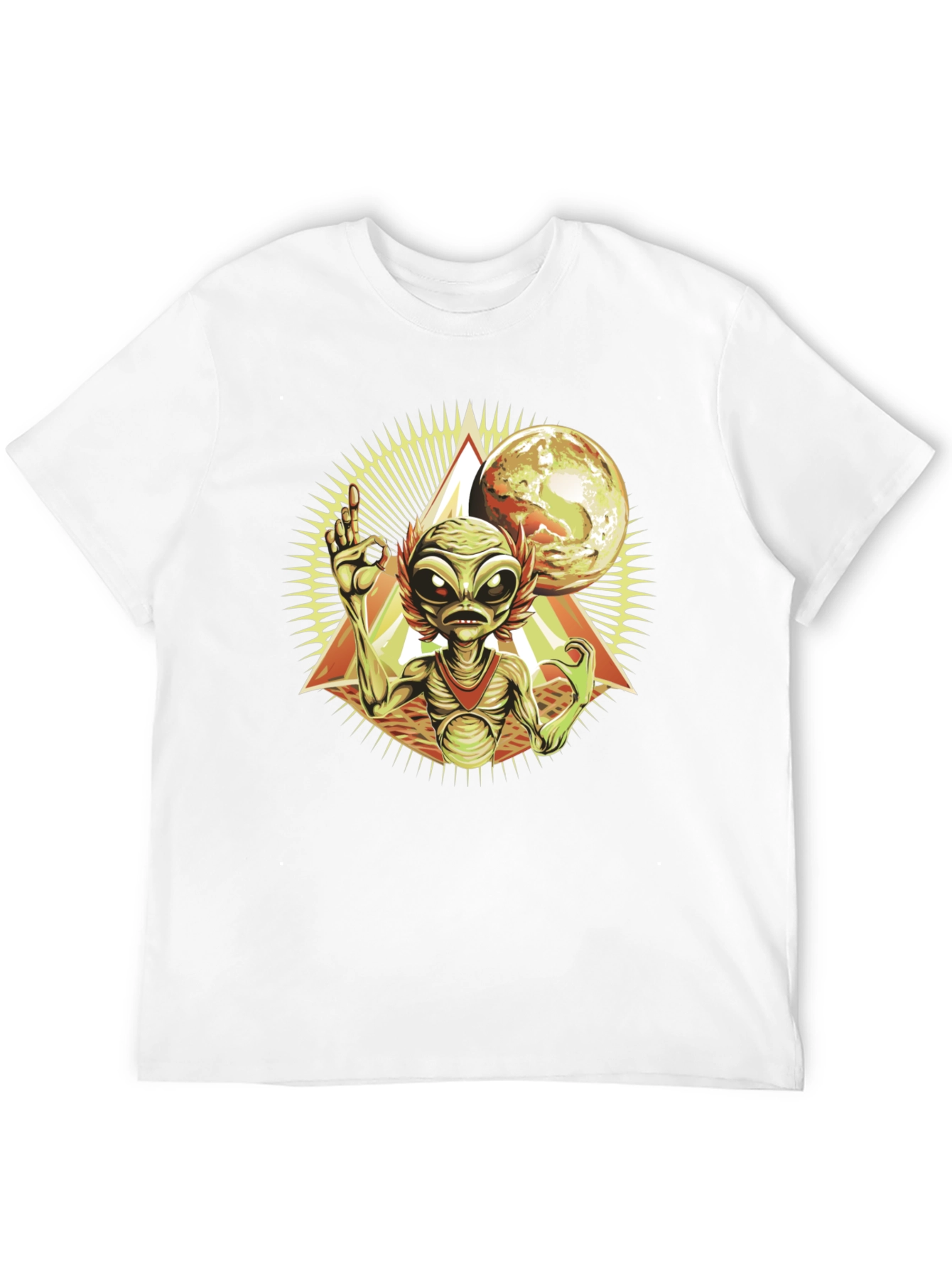 Alien Graphic T-Shirt - Space Invasion Design
