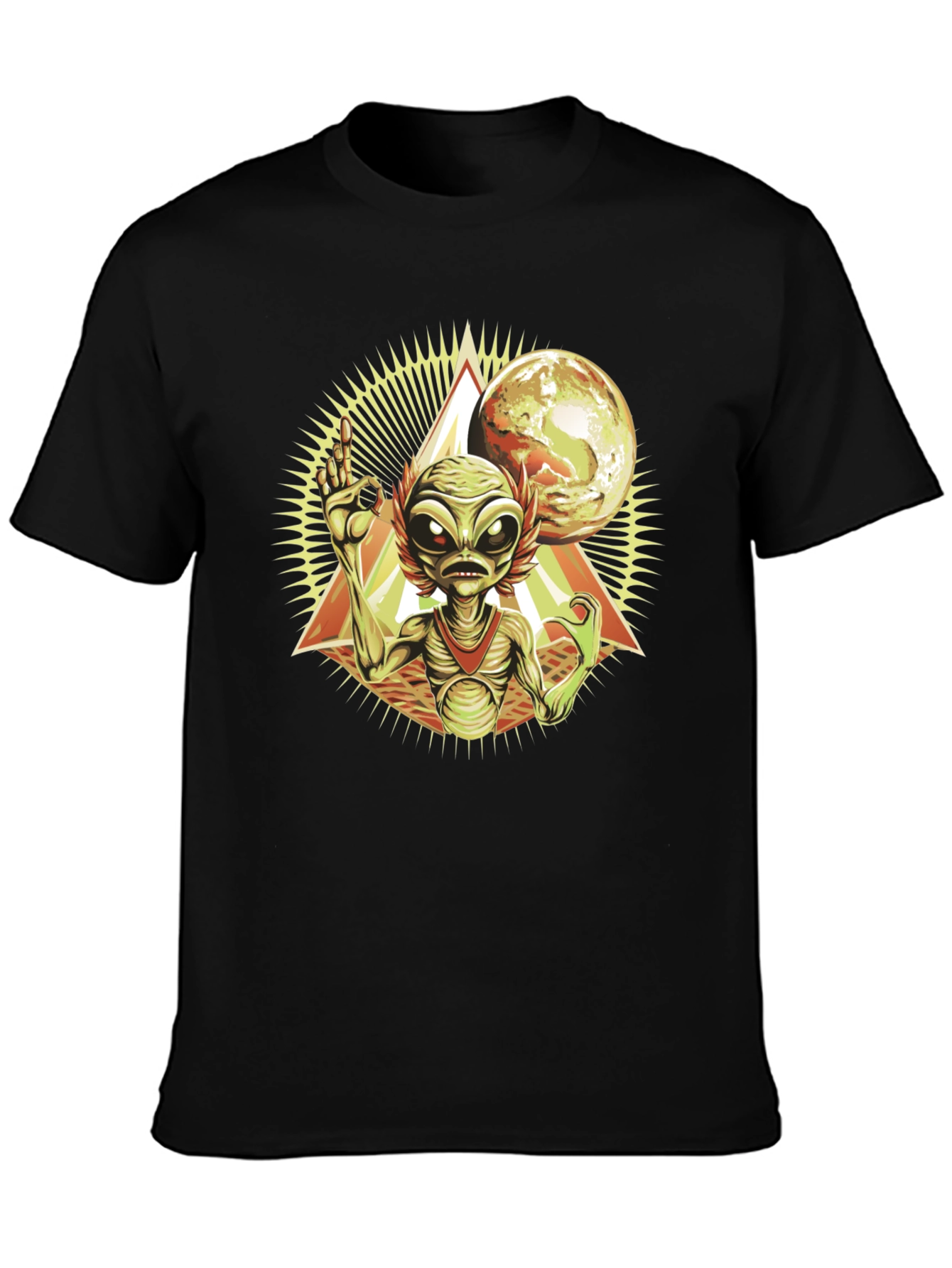 Alien Graphic T-Shirt - Space Invasion Design