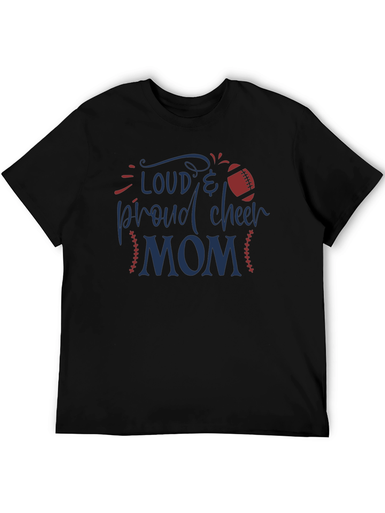 Loud & Proud Cheer Mom Graphic T-Shirt