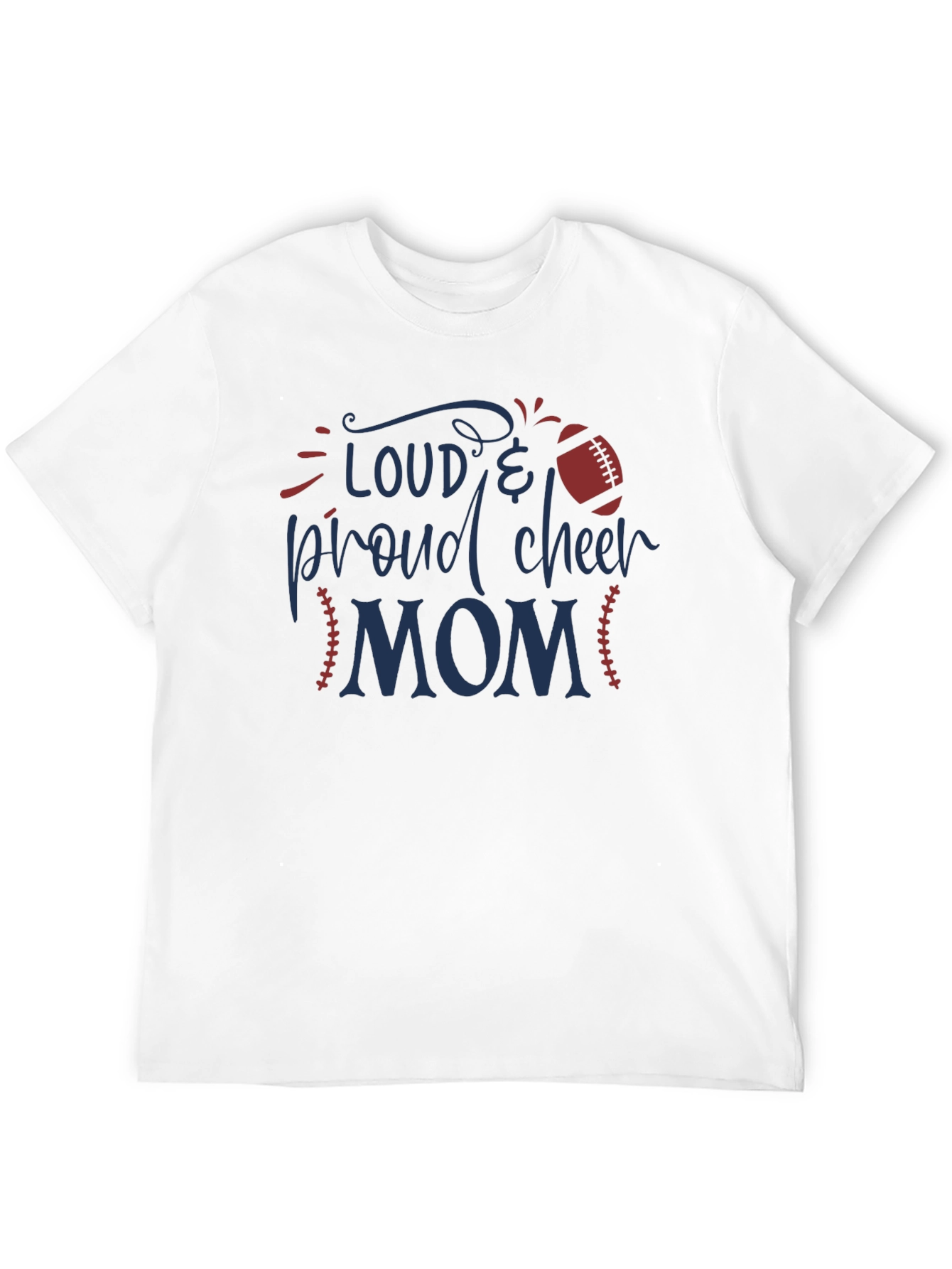 Loud & Proud Cheer Mom Graphic T-Shirt