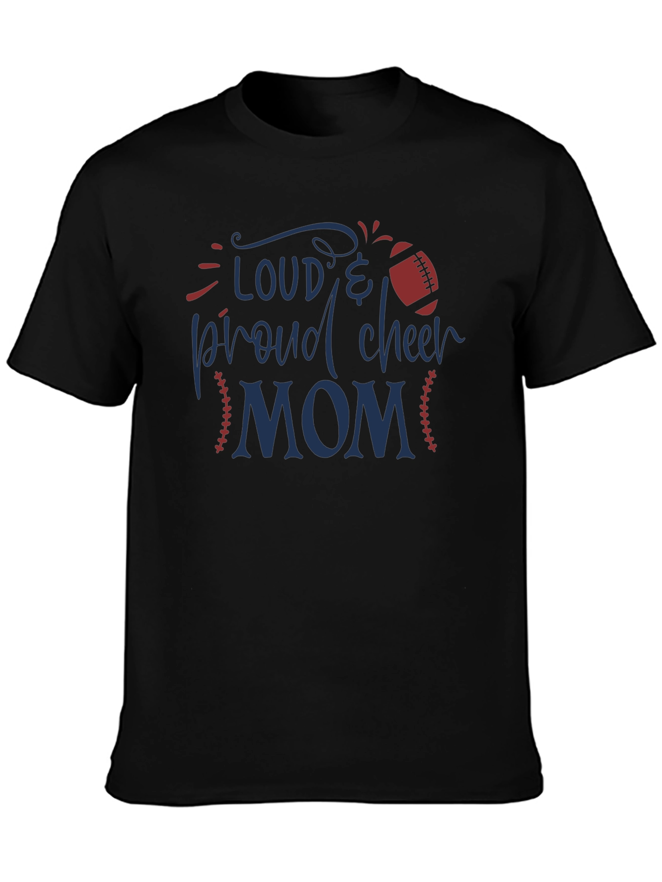 Loud & Proud Cheer Mom Graphic T-Shirt
