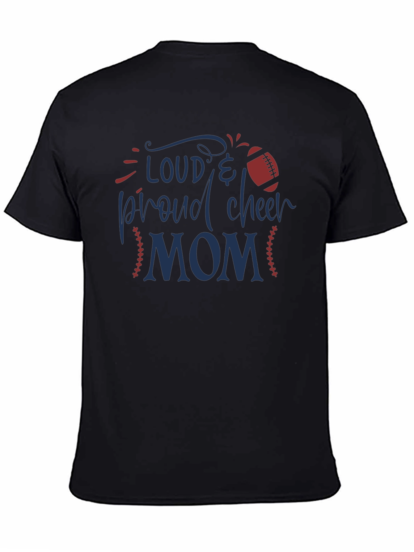 Loud & Proud Cheer Mom Graphic T-Shirt