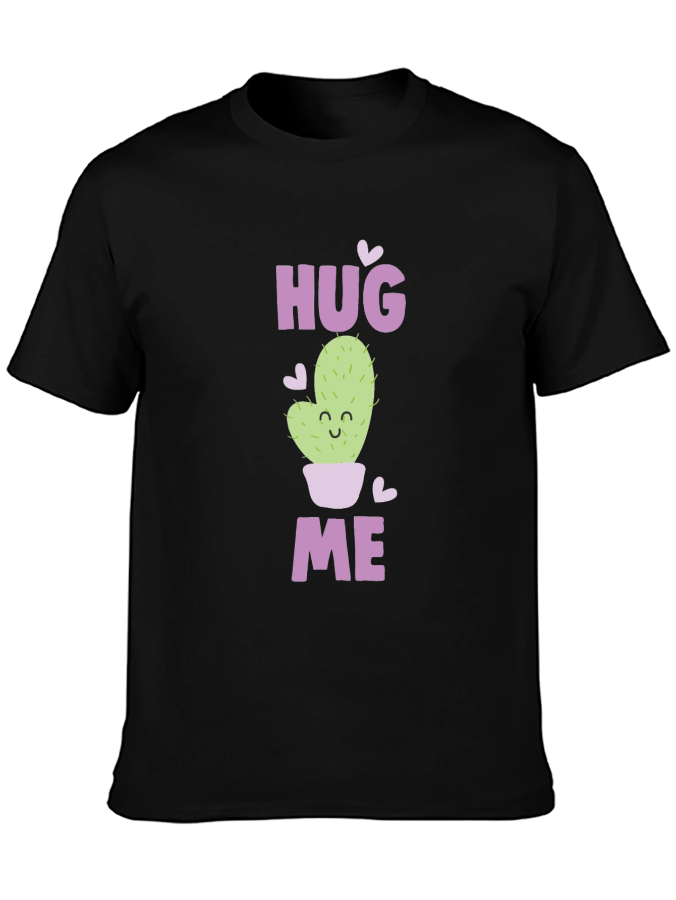 Hug Me Cactus Graphic Tee - Soft Cotton Blend