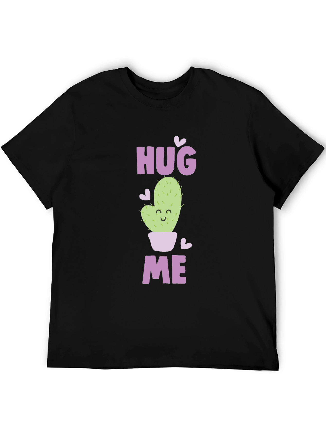 Hug Me Cactus Graphic Tee - Soft Cotton Blend