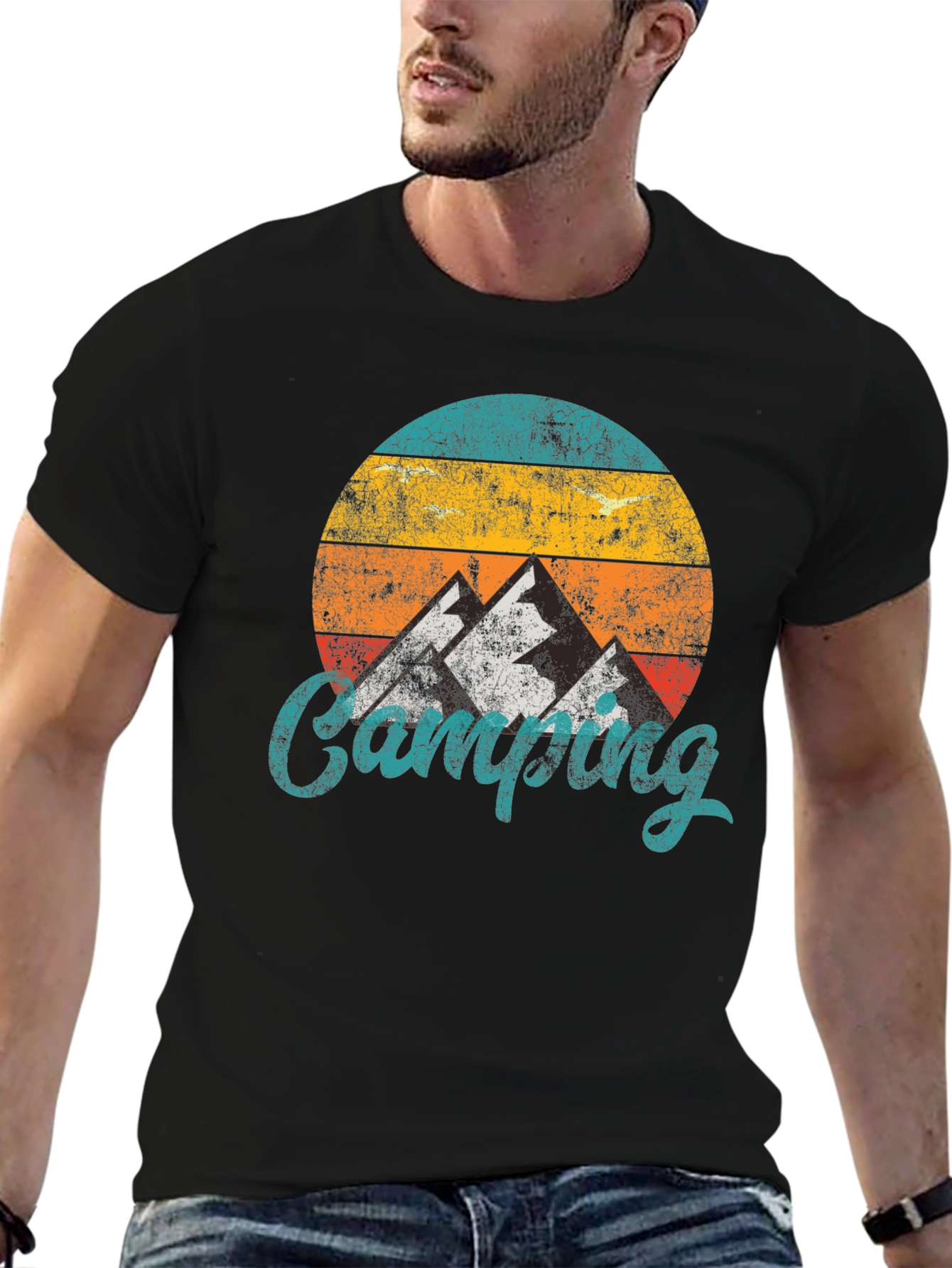 Retro Camping Graphic T-Shirt