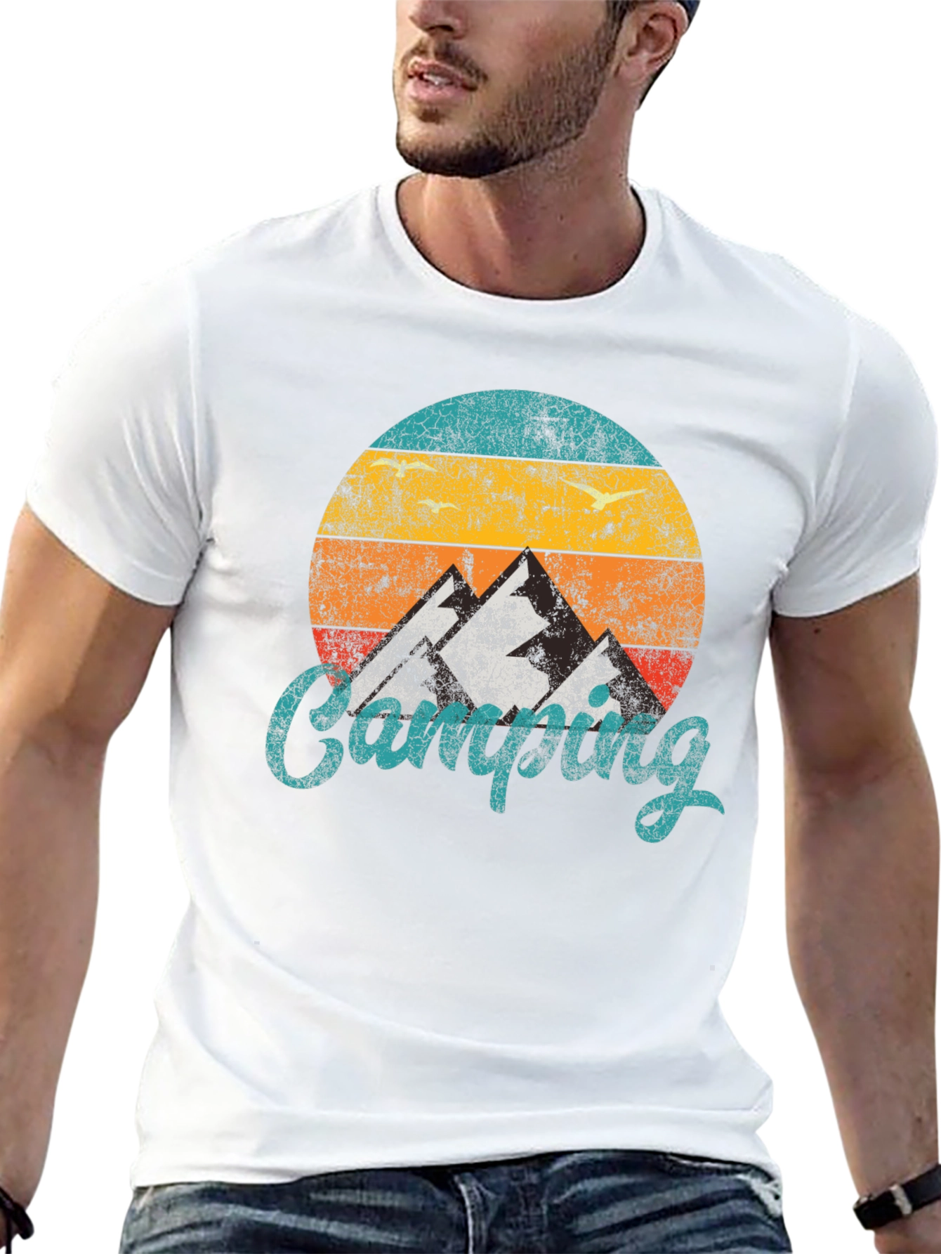 Retro Camping Graphic T-Shirt