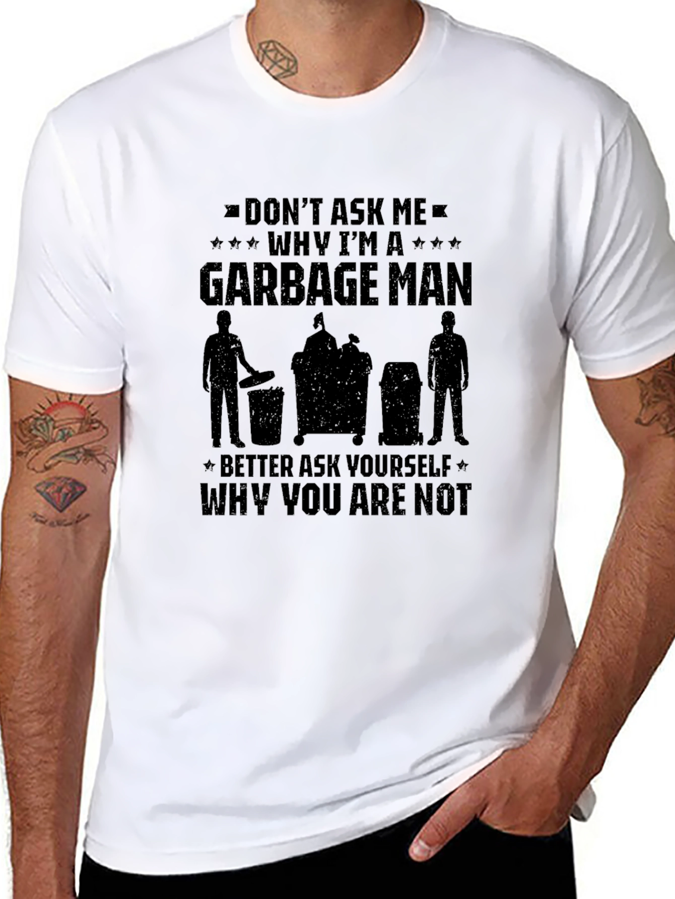 Garbage Man Graphic T-Shirt - Funny Occupation Tee