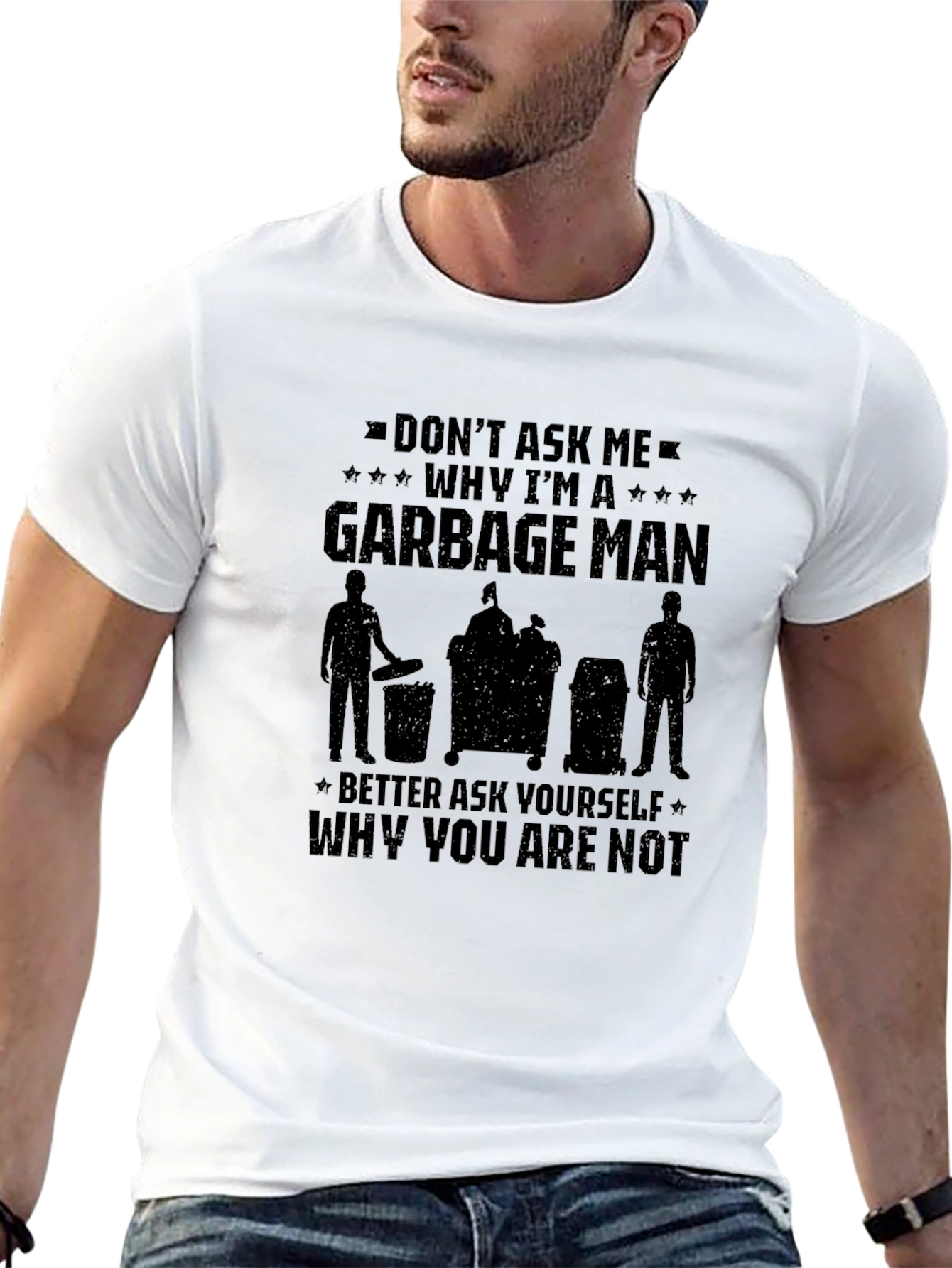 Garbage Man Graphic T-Shirt - Funny Occupation Tee